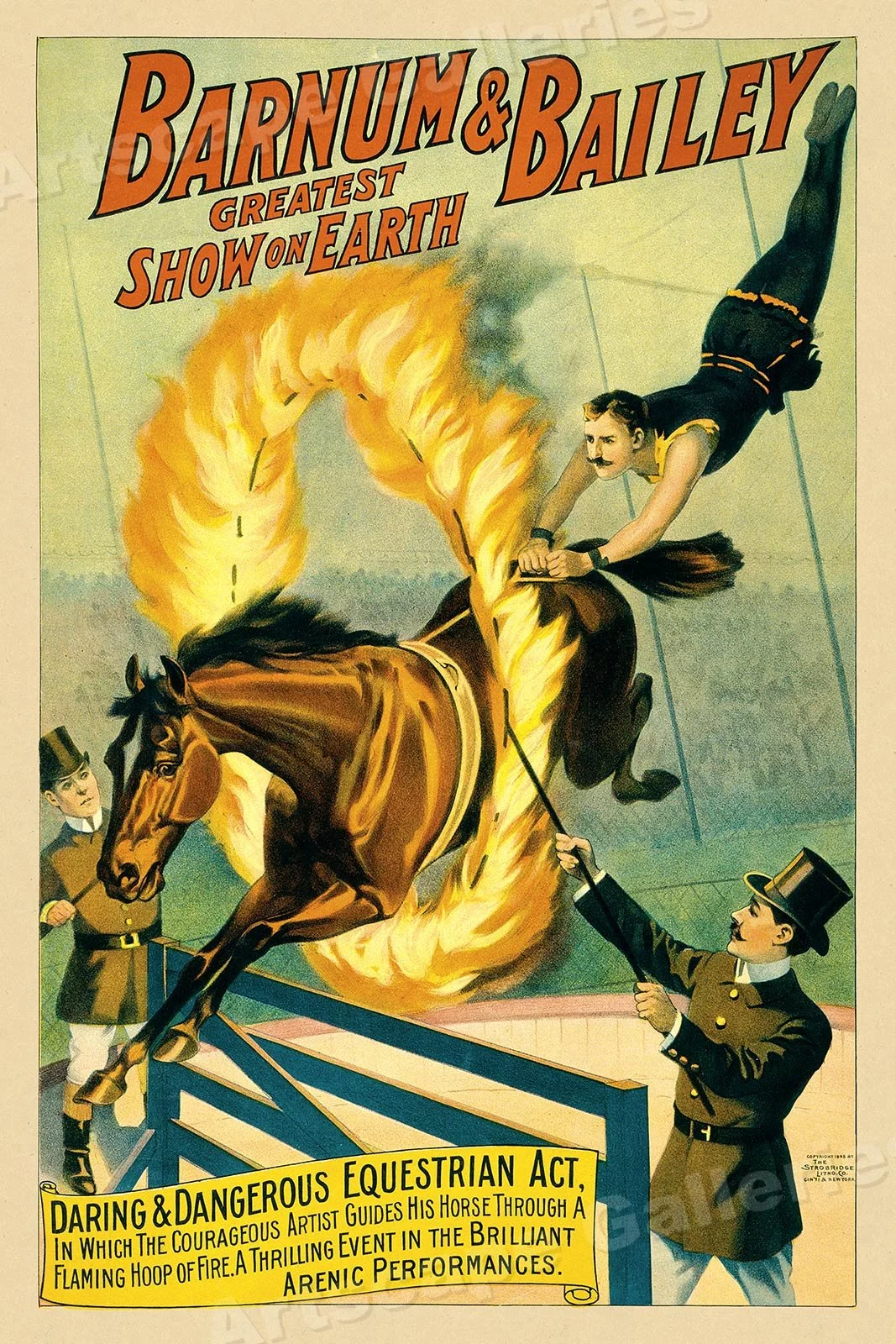 Strowbridge Lithography Advertisement for the Barnum and Bailey Circus
