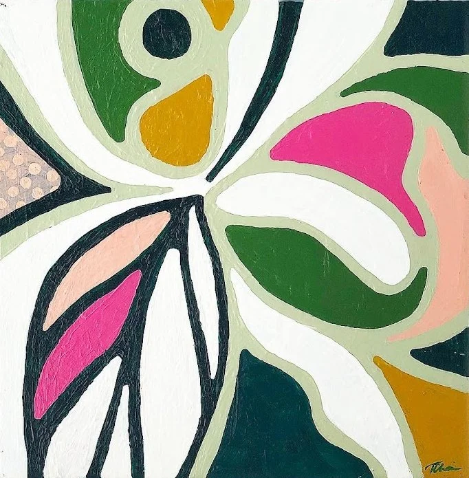 MIXED MEDIA ABSTRACT ON CANVAS