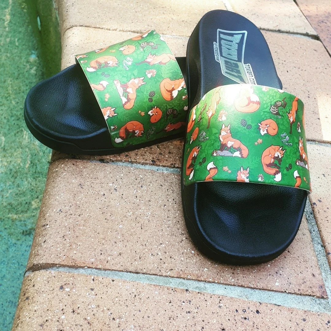 A new product just arrived at Toxi Art 👀 
It may have been too late for Tails of Terror but if youre coming to see us at Brisbane supanova we will have them there!
7 design options available with first looks coming soon!
#brisnova #summershoes #f
