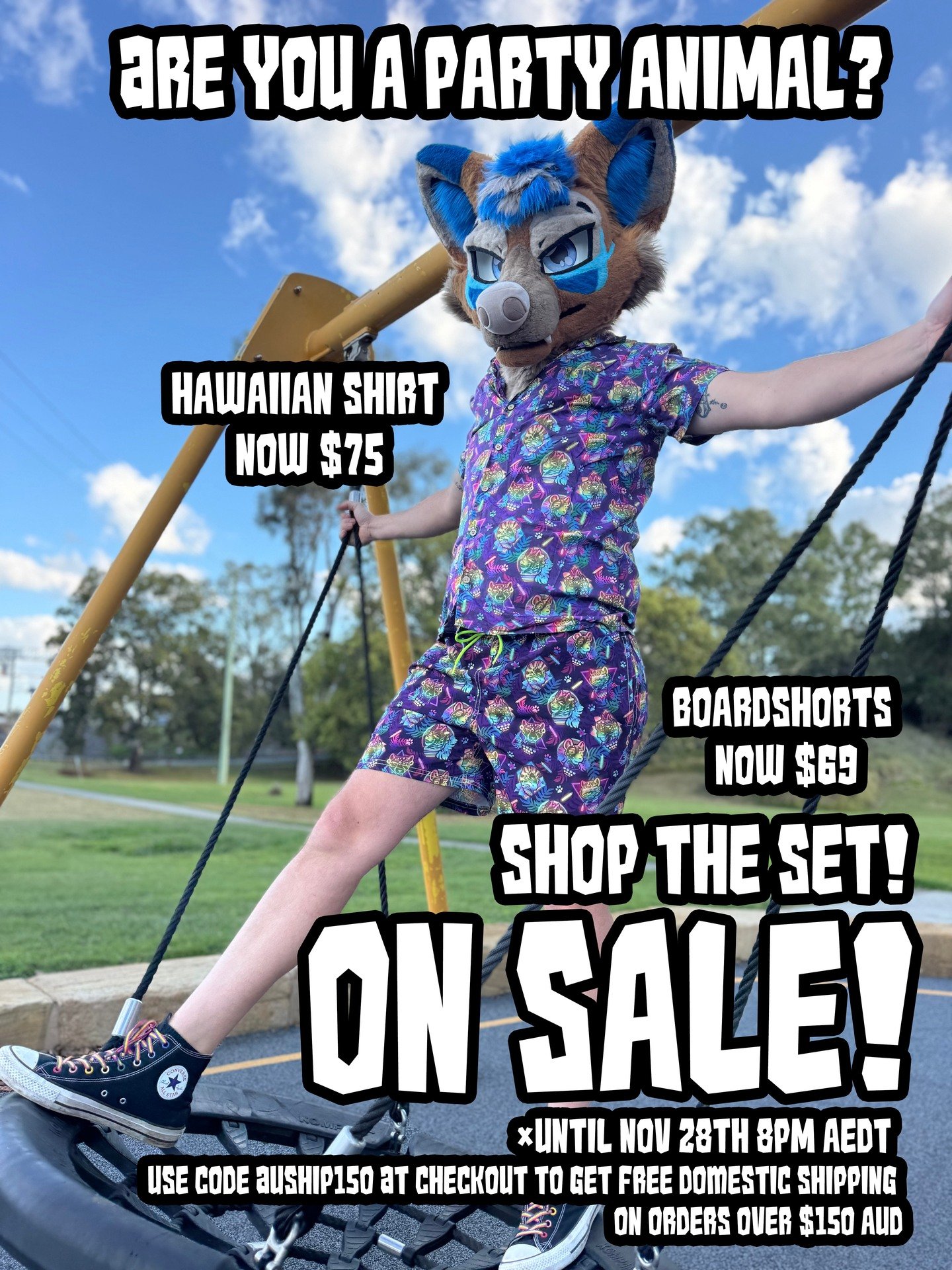 Are you a party animal? Neon Party Animal designs in Hawaiian shirts and Boardshorts have been added to our sale! 

Shop the sale! https://www.toxiart.com/shop/sale

Get free postage for orders over $150 within Australia! Use code AUSHIP150 at checko