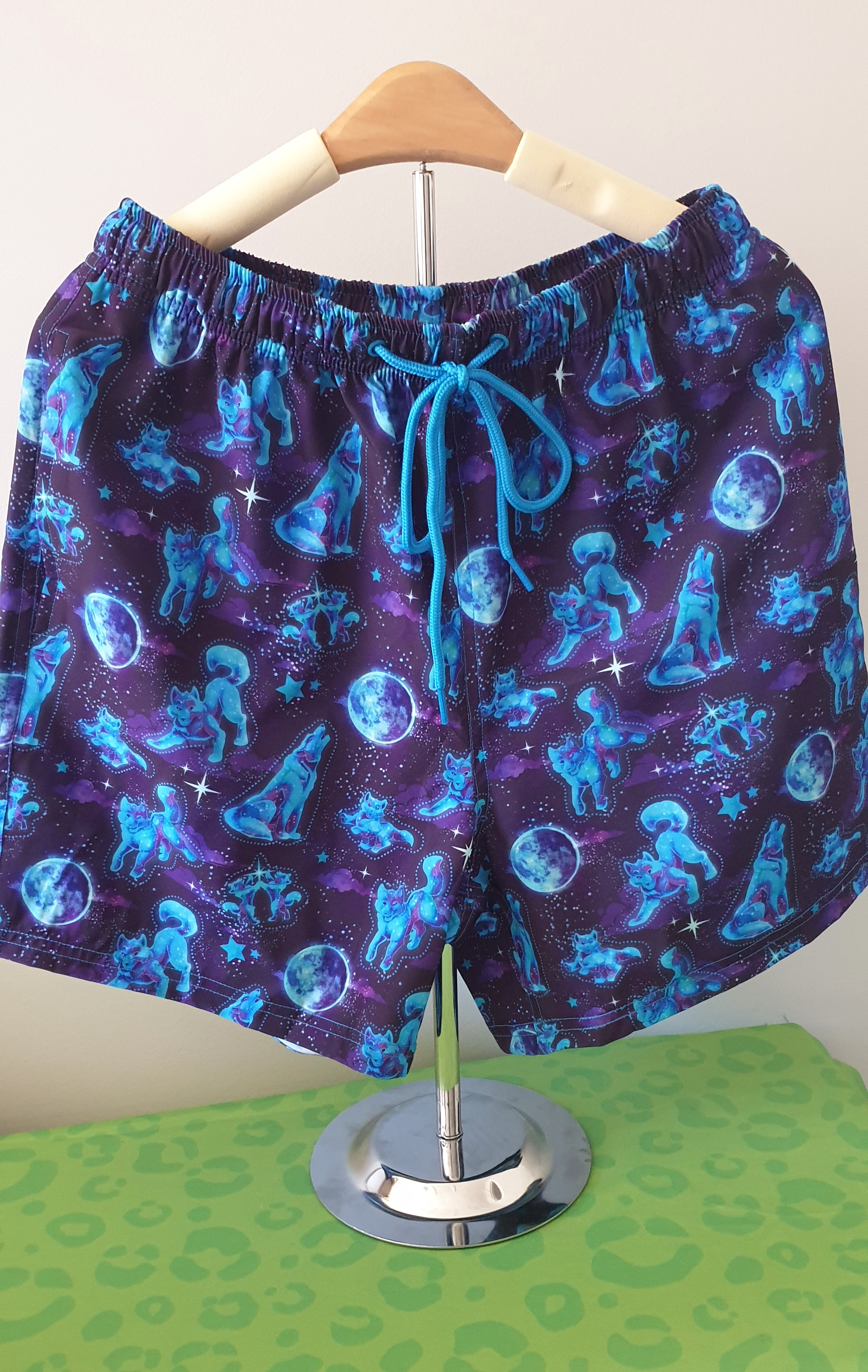 Galaxy Wolf Board Shorts