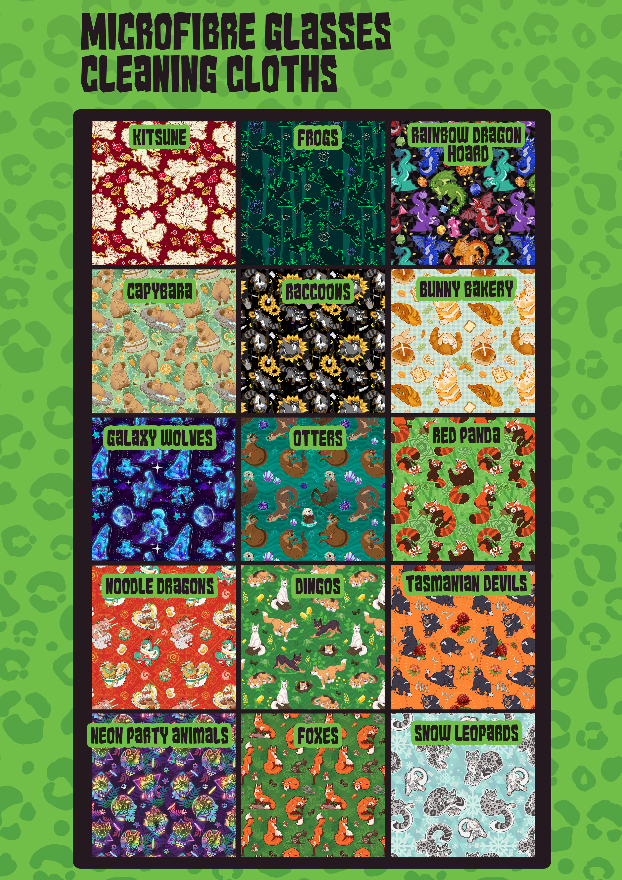 Microfibre Glasses Cleaning Cloths