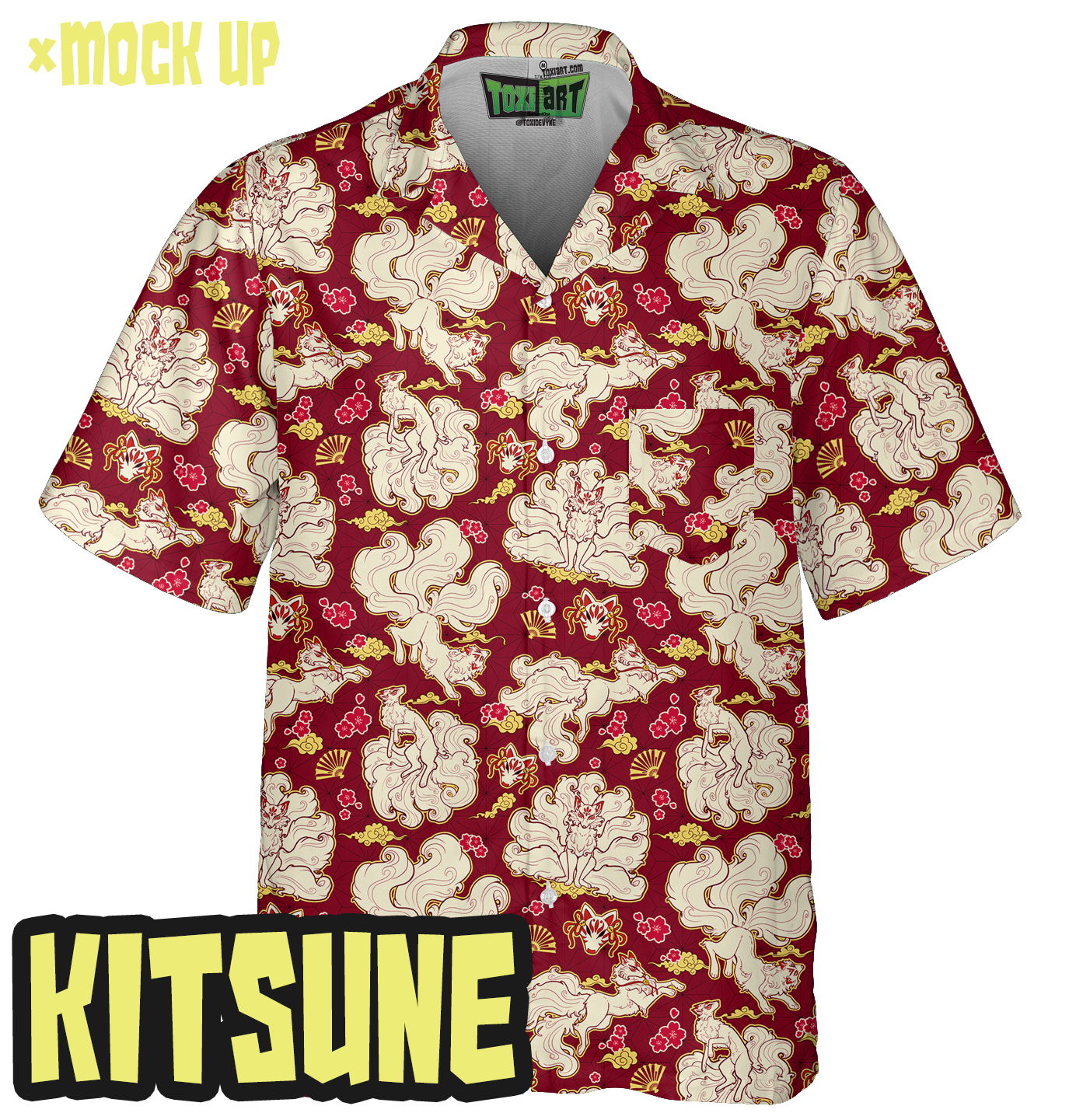 *Preorder Kitsune Hawaiian Shirt