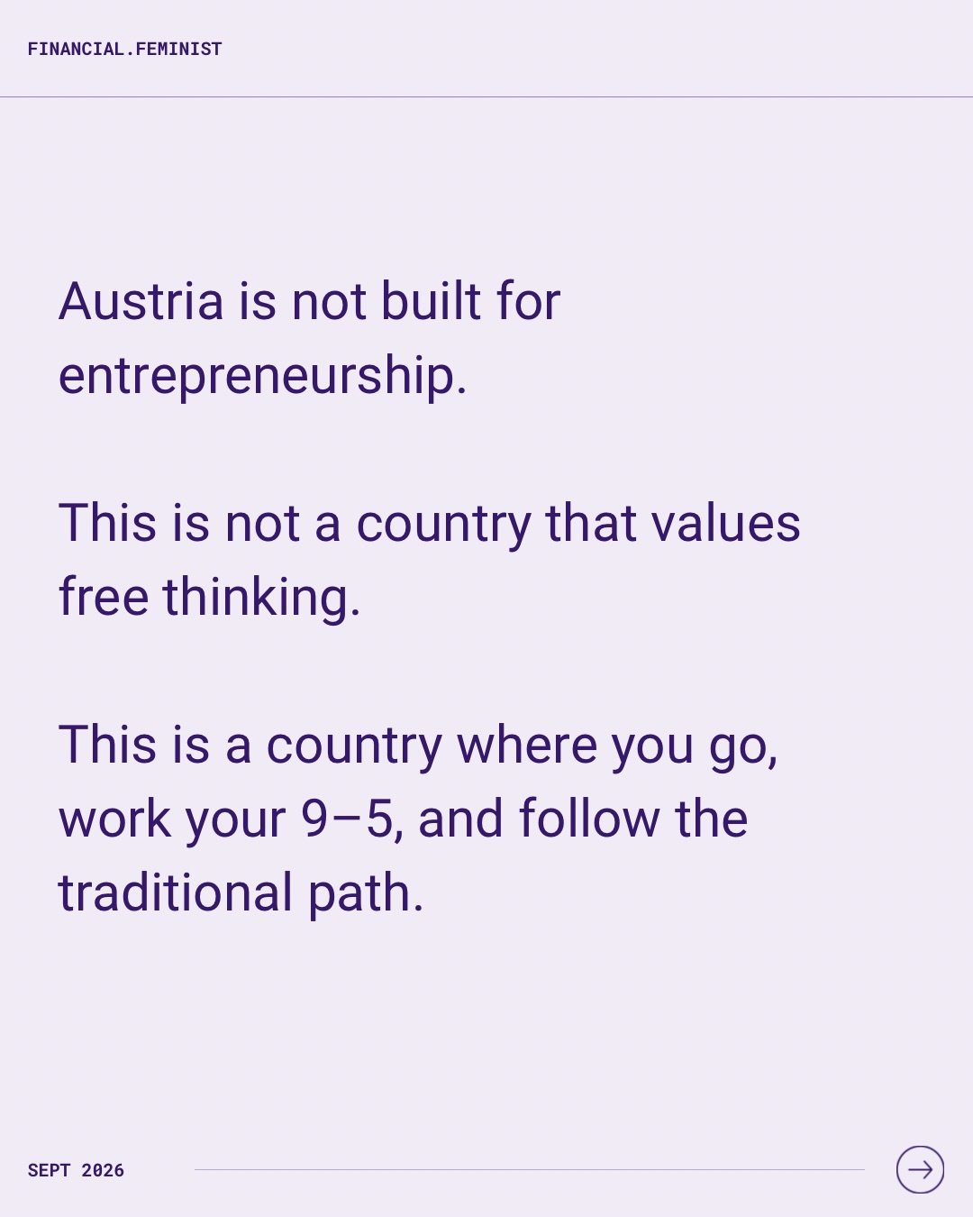 Austria is not built for entrepreneurship? 👀 

#business #financeforwomen