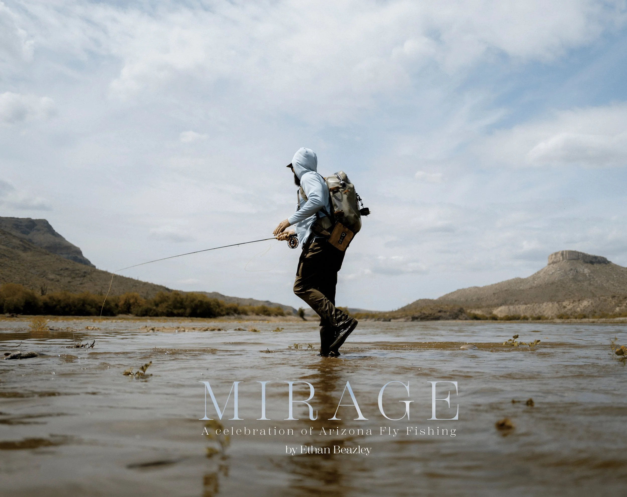 The cover of Ethan Beazley's photography book, Mirage