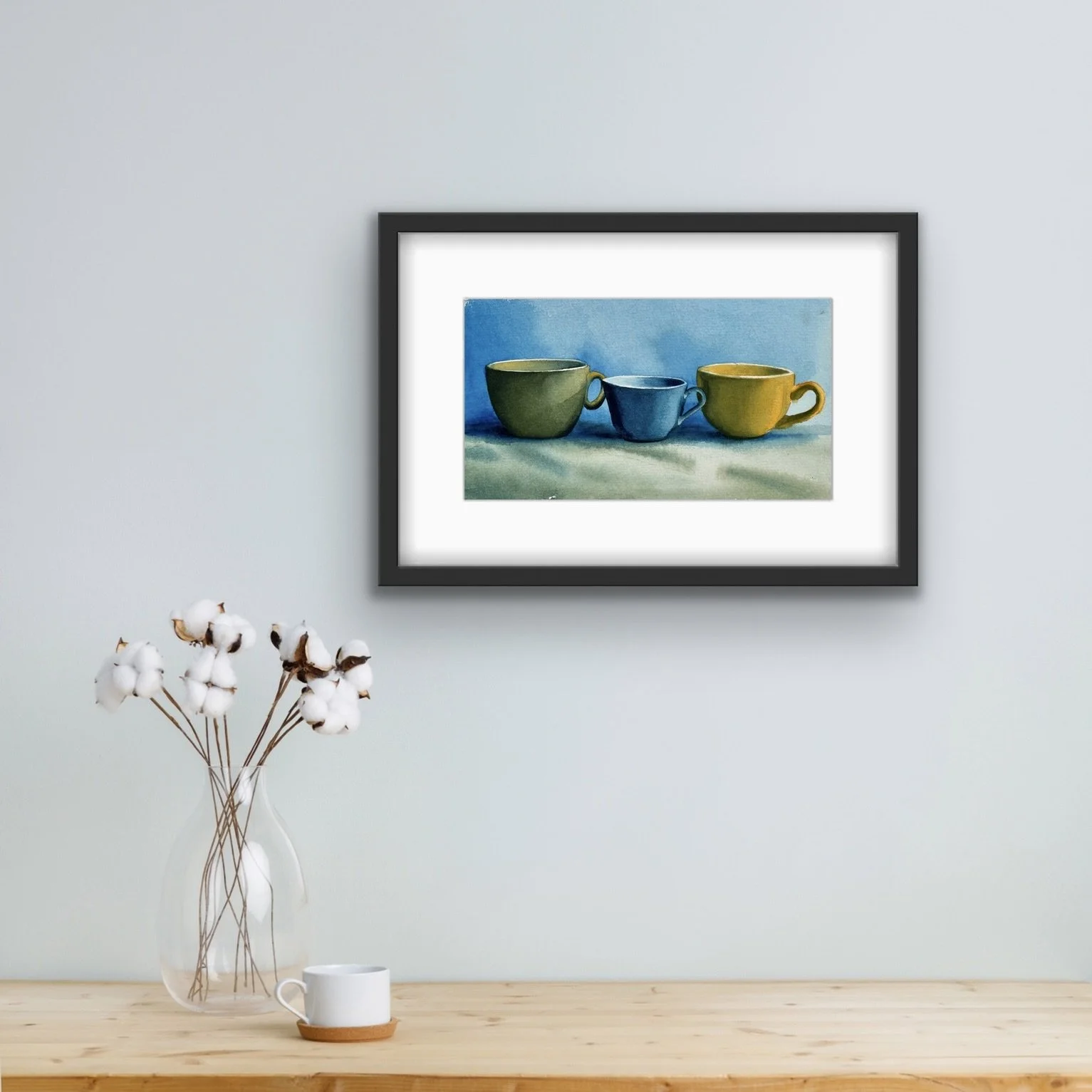 Brittney Tough Watercolours Green Tea Cups in Situ.JPG