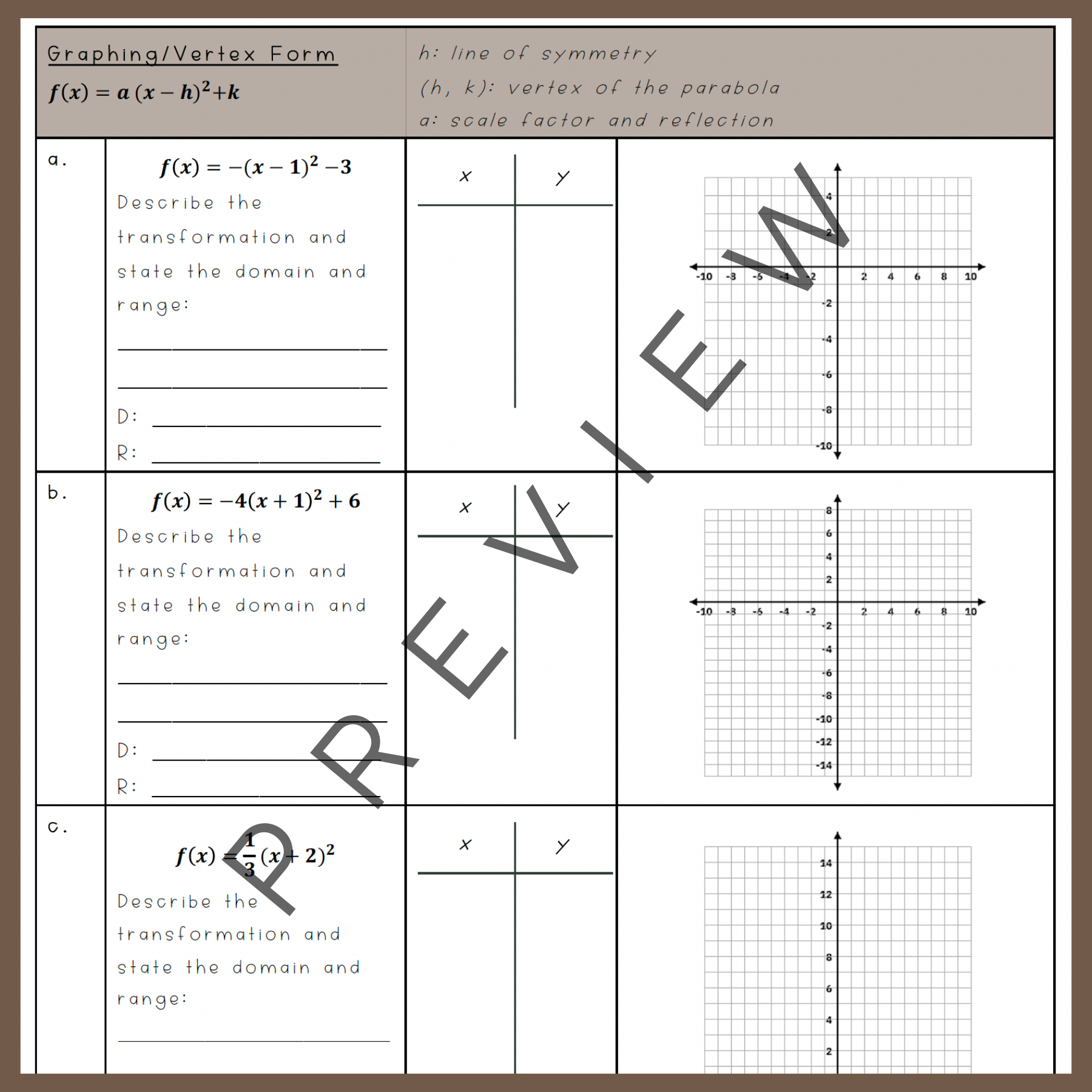 Modeling Using Quadratics Worksheet — Delta Learning