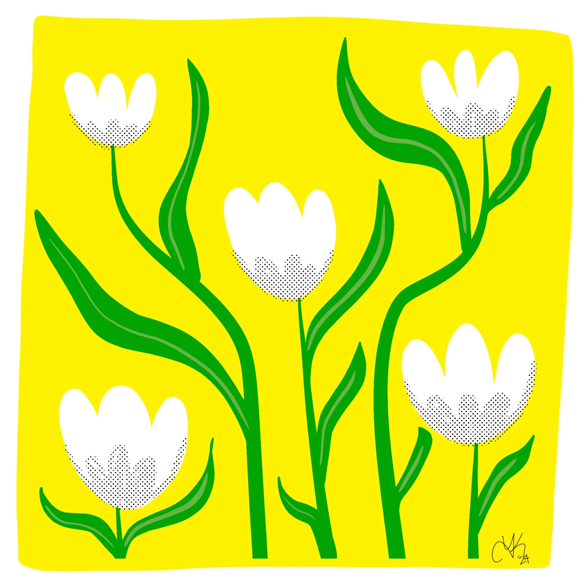 Color Blocking Flowers