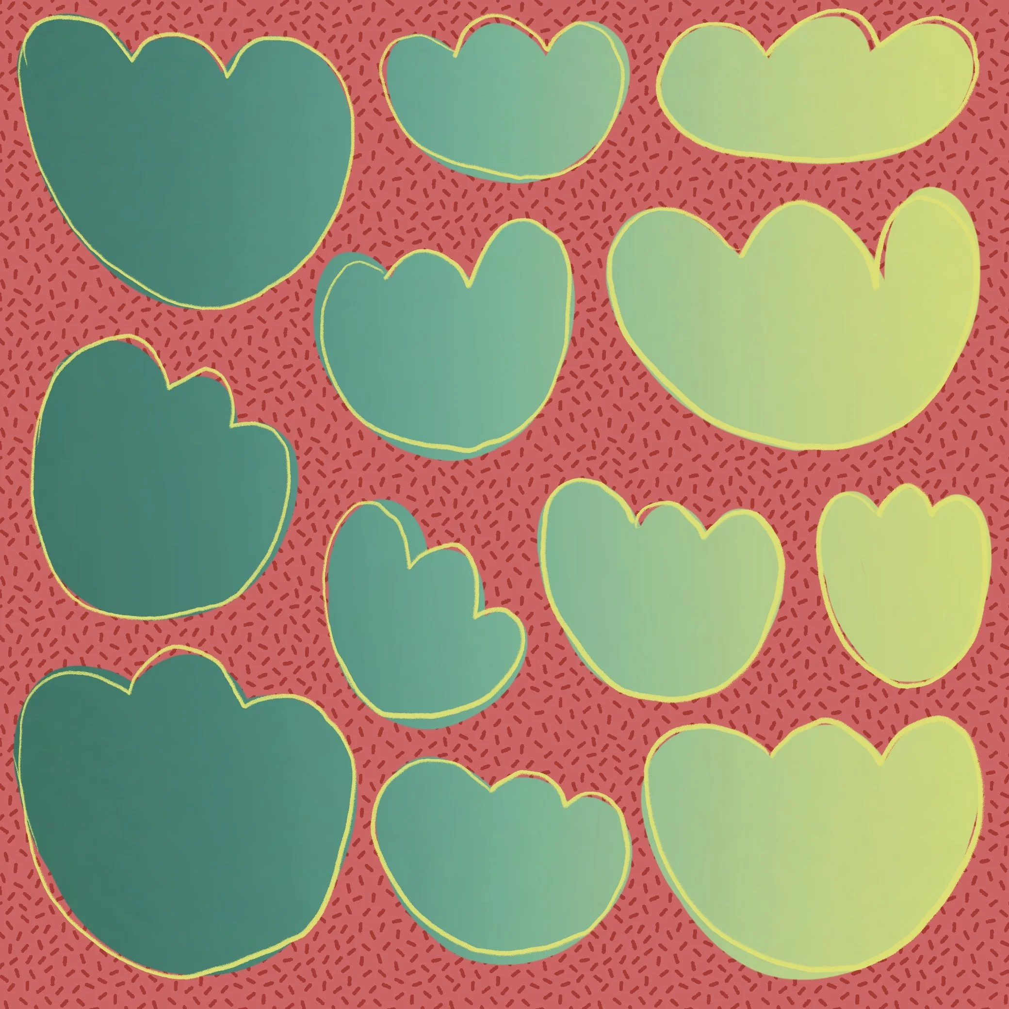 Abstract flower collage