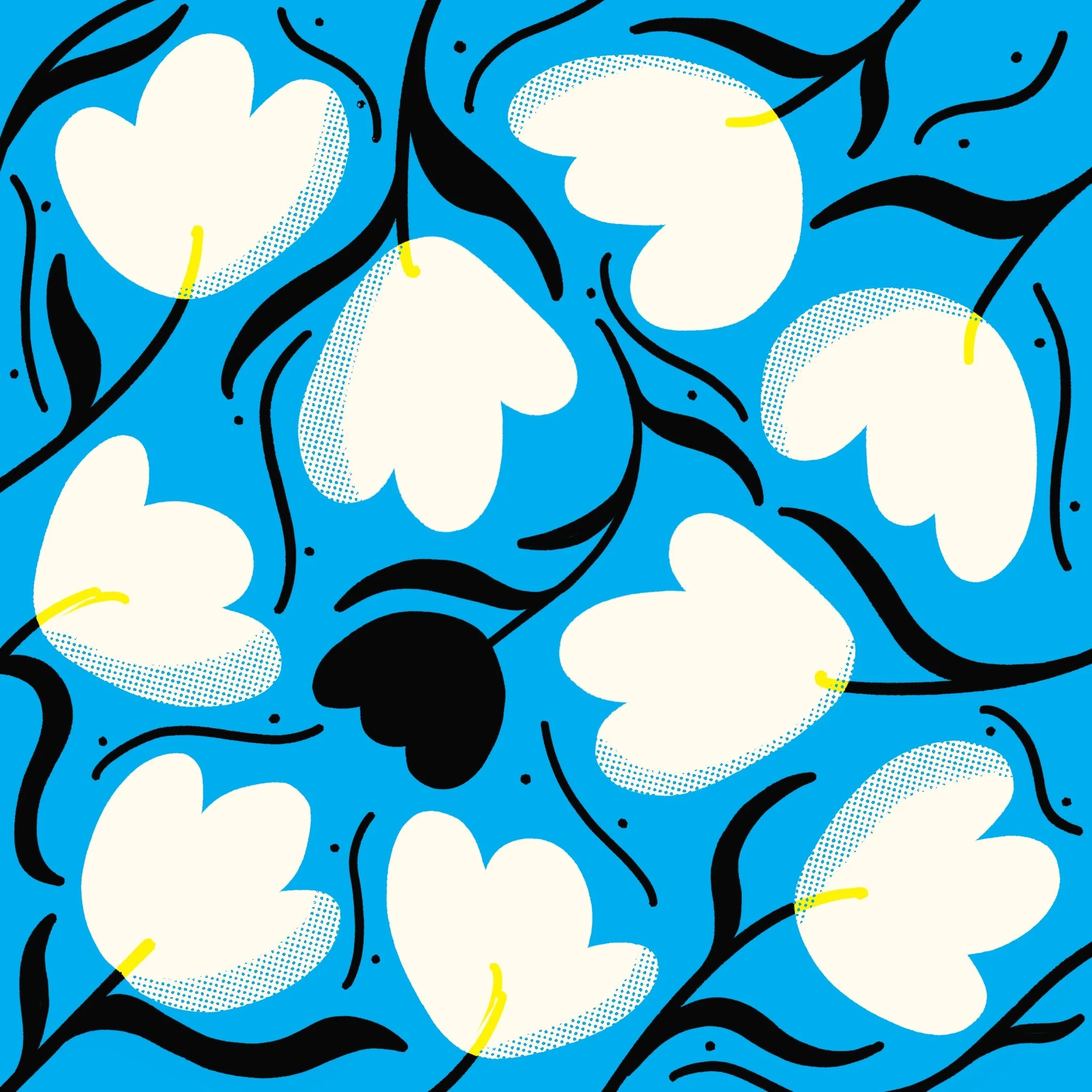 Color Blocking Flowers