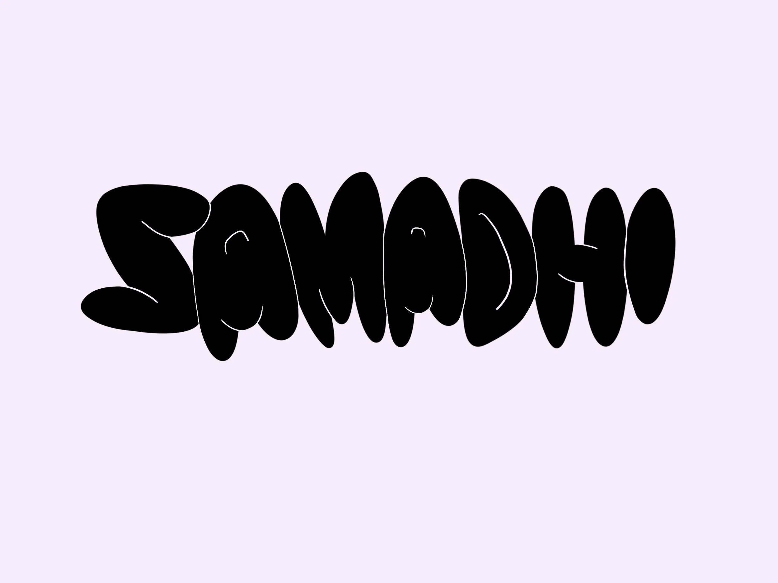 8 Limbs of Yoga Hand-drawn Typeface: Samadhi