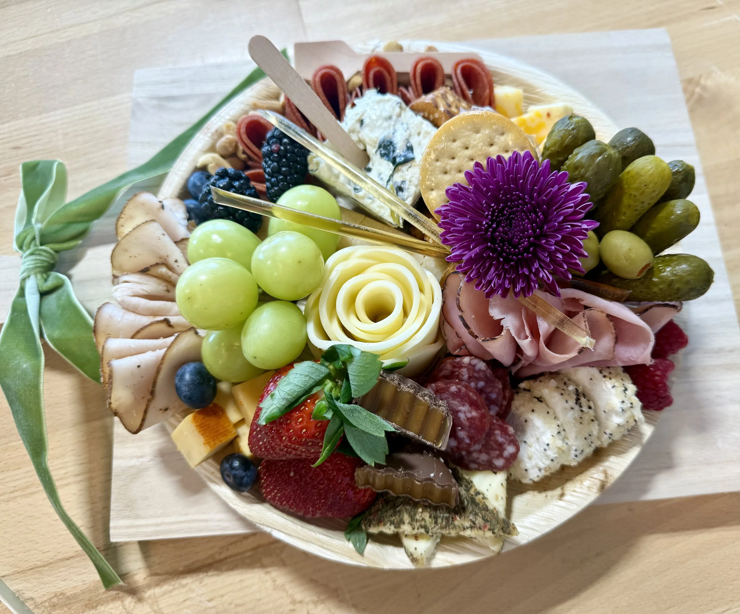 10” Round Bamboo Tray