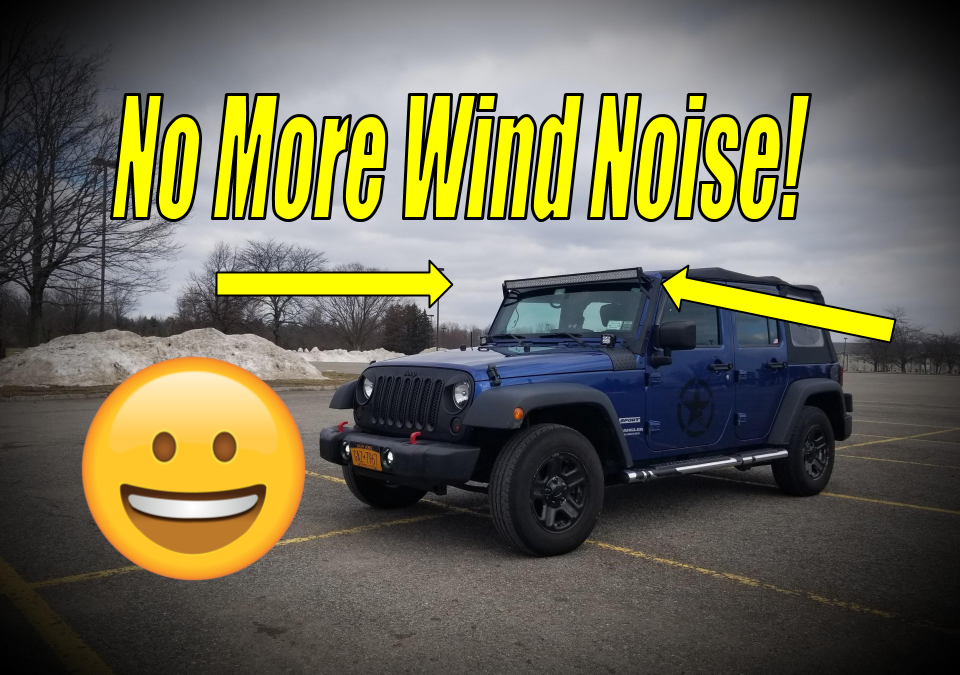 Jeep Light Bar wind Noise FIX (SOLVED) — 