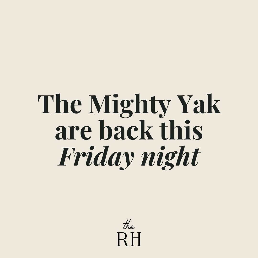 🙌🏻The Yak are BACK this Friday night! Gather the crew and join us for an epic night. 🎵 

Drink specials, late trading and all that jazz too. 🤩