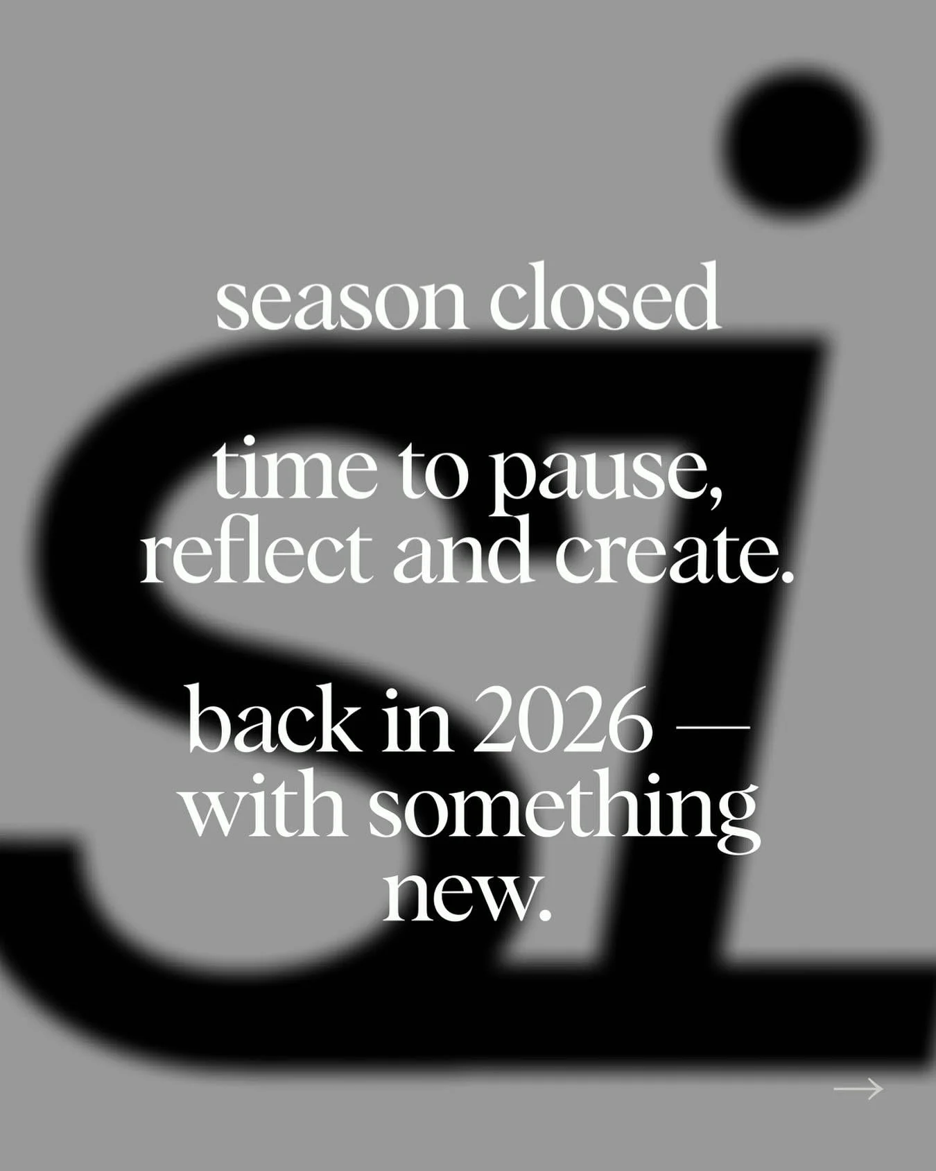tsch&uuml;ss #socialmedia! bis im #2026 

im hintergrund wird flissig a &ouml;bis neuem gschaffet! freu mi sehr, eu das im neue jahr d&ouml;rfe z pr&auml;sentiere! 

afrage bitte nur na &uuml;ber info@simonaportmann.ch - DMs werdet n&uuml;m glese. ❤️