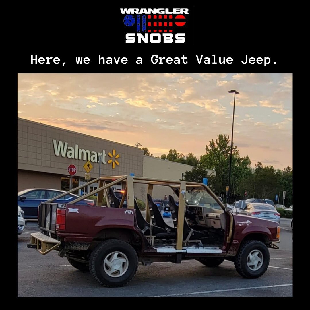 This would show up in the &ldquo;People of Walmart&rdquo; thing 🤣
.
.
.
.
.
.

#jeepadventures #itsajeepthing #createyourowntrail #wranglersnobs #jeeper #jeeplife #jeeping #jeeptj #jeepyj #jeepjk #jeepcj #jeepjl #jku #jlu #jeepfamily #rubicon #jeepr