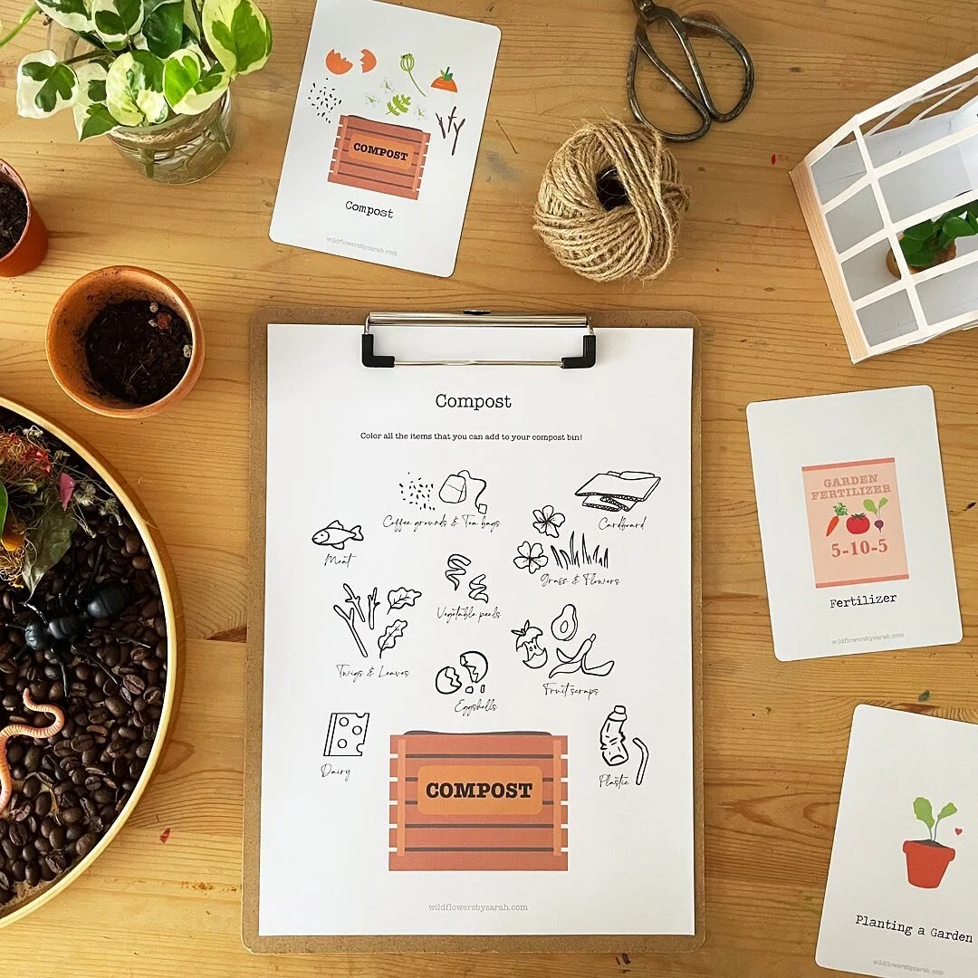 Composting with kids is a great life skill, it teaches them about sustainability and allows them to connect with nature. Not only does it reduce food waste, but it also creates nutrient-rich soil for our plants. 

Today, we're teaching these little o