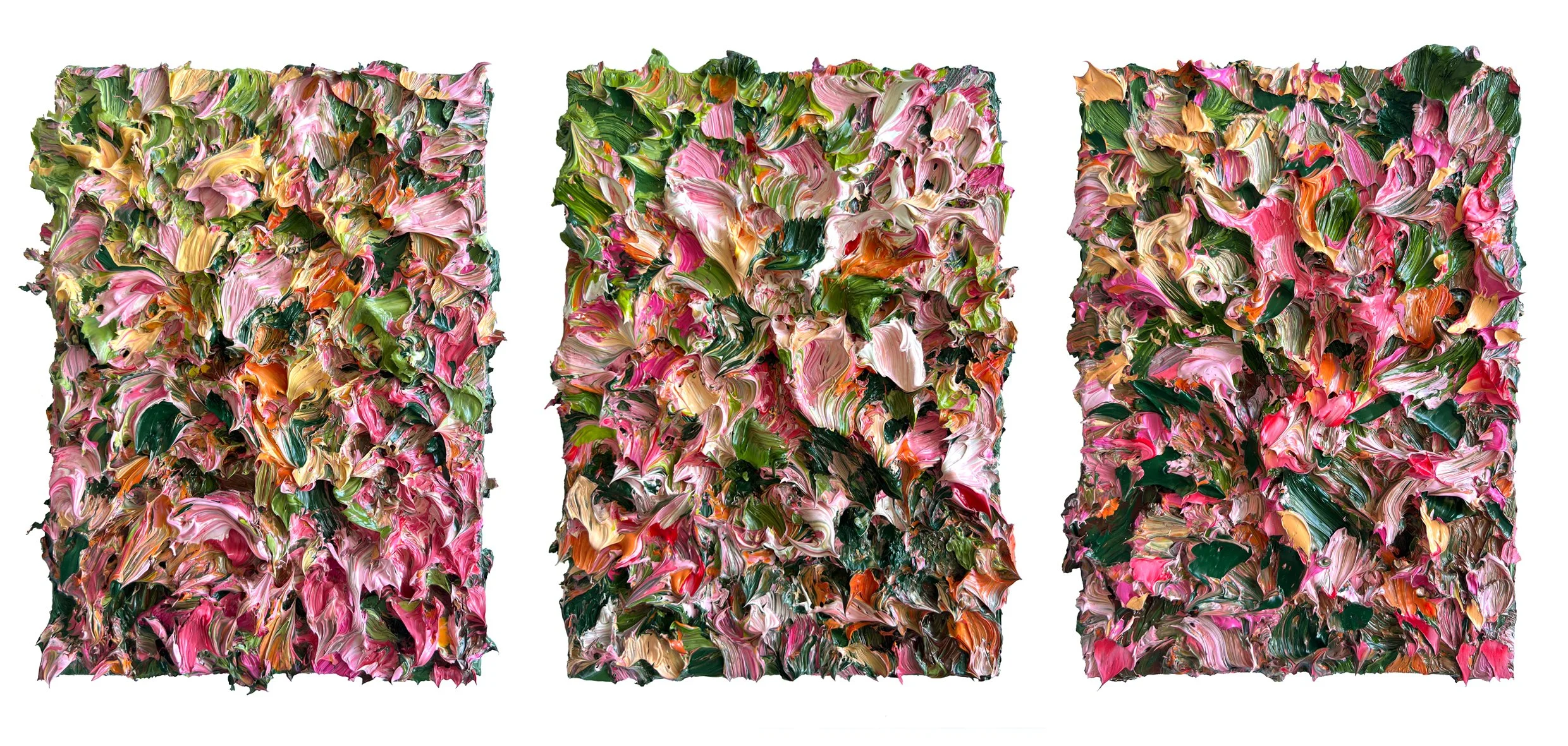 Floral Triptych (21 x 15cm) x 3