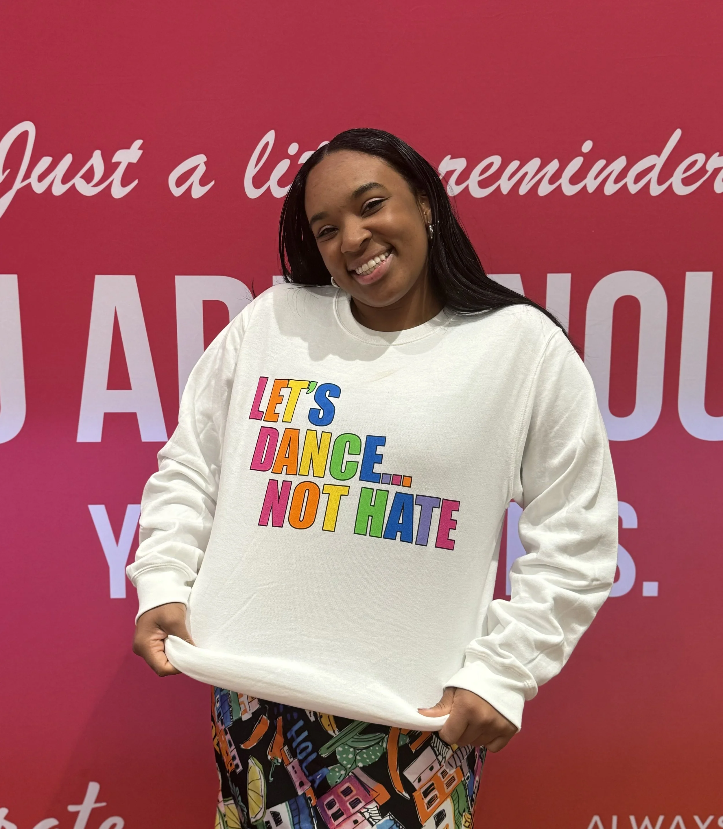 Let's  Dance...Not Hate Crew Neck