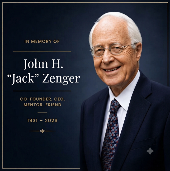 Jack Zenger, Salah Satu Tokoh Kepemimpinan yang Menginspirasi Saya, Berpulang di Usia 94 Tahun
