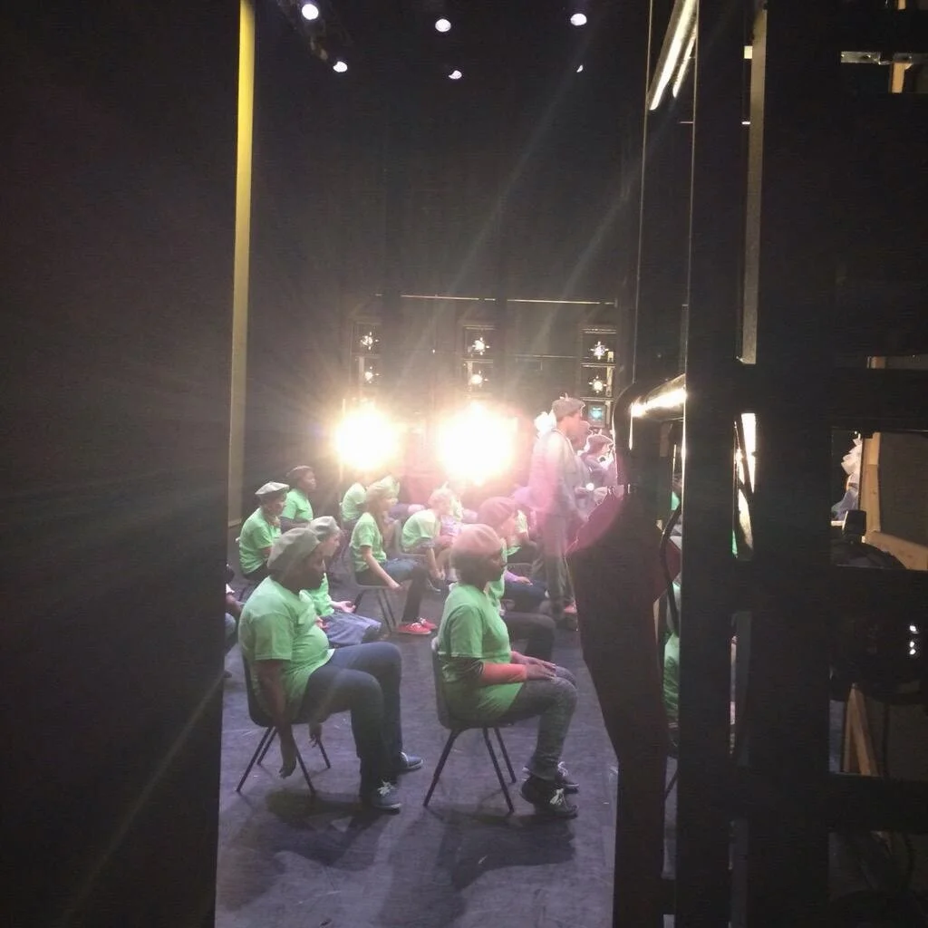 Watching the Royal Opera House Youth Company from the wings as they rehearse Mighty Oaks