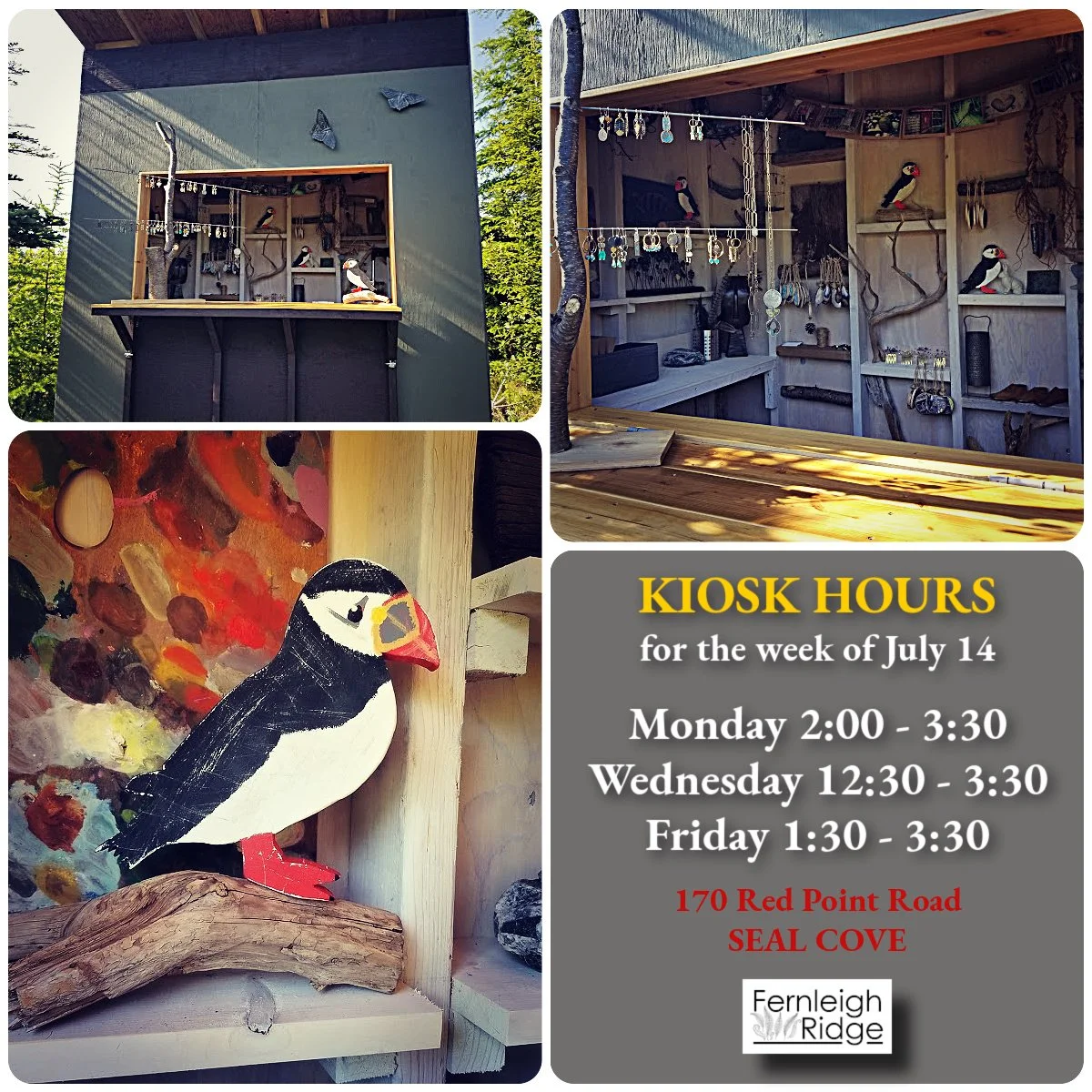 Looking forward to seeing you! Turn right at our flag, hanging from the fence - the kiosk is just around the corner, on the right.
#fernleighridge