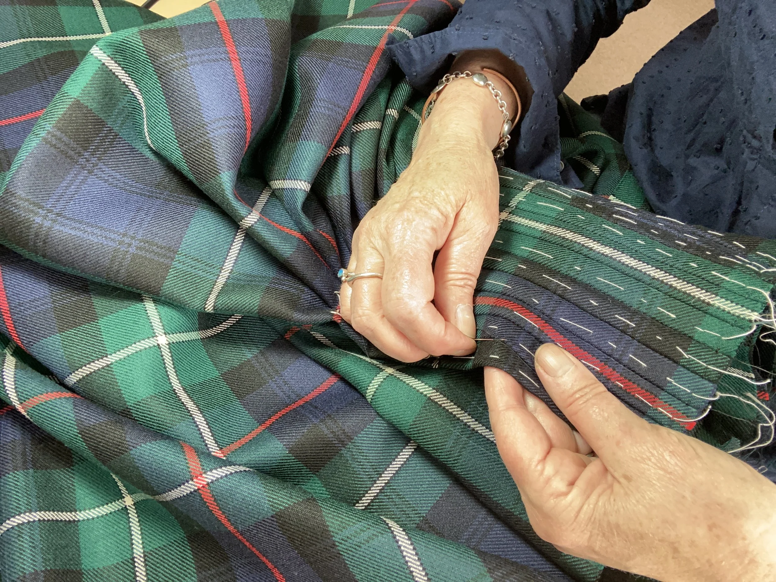 Learn to make an authentic Scottish kilt by a Scottish kilt maker