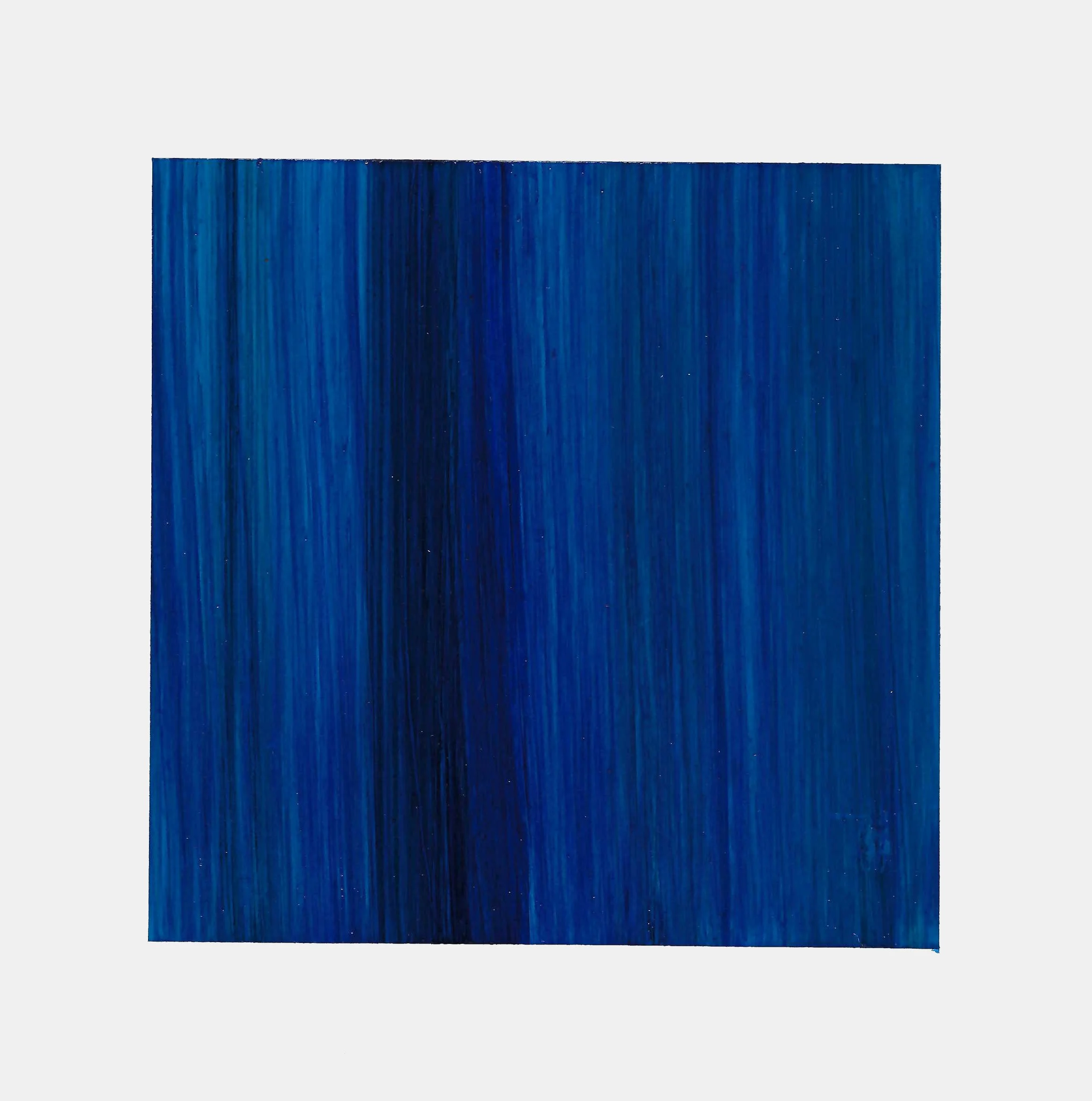 BLUE LINE. Size: 20 W x 20 H x 0.1 D cm/ 7.87 W x 7.87 H x 0.1 D inches. Acrylic Ink on Arches Cotton Paper Cold Pressed 300 gs./140 lb. 2020.