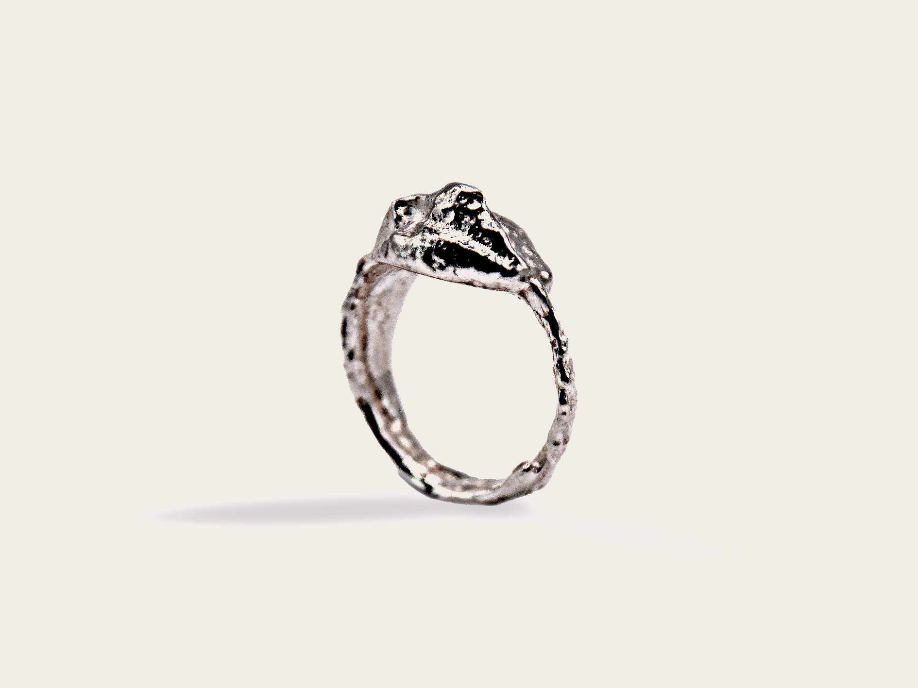 Ouroboros sand cast ring