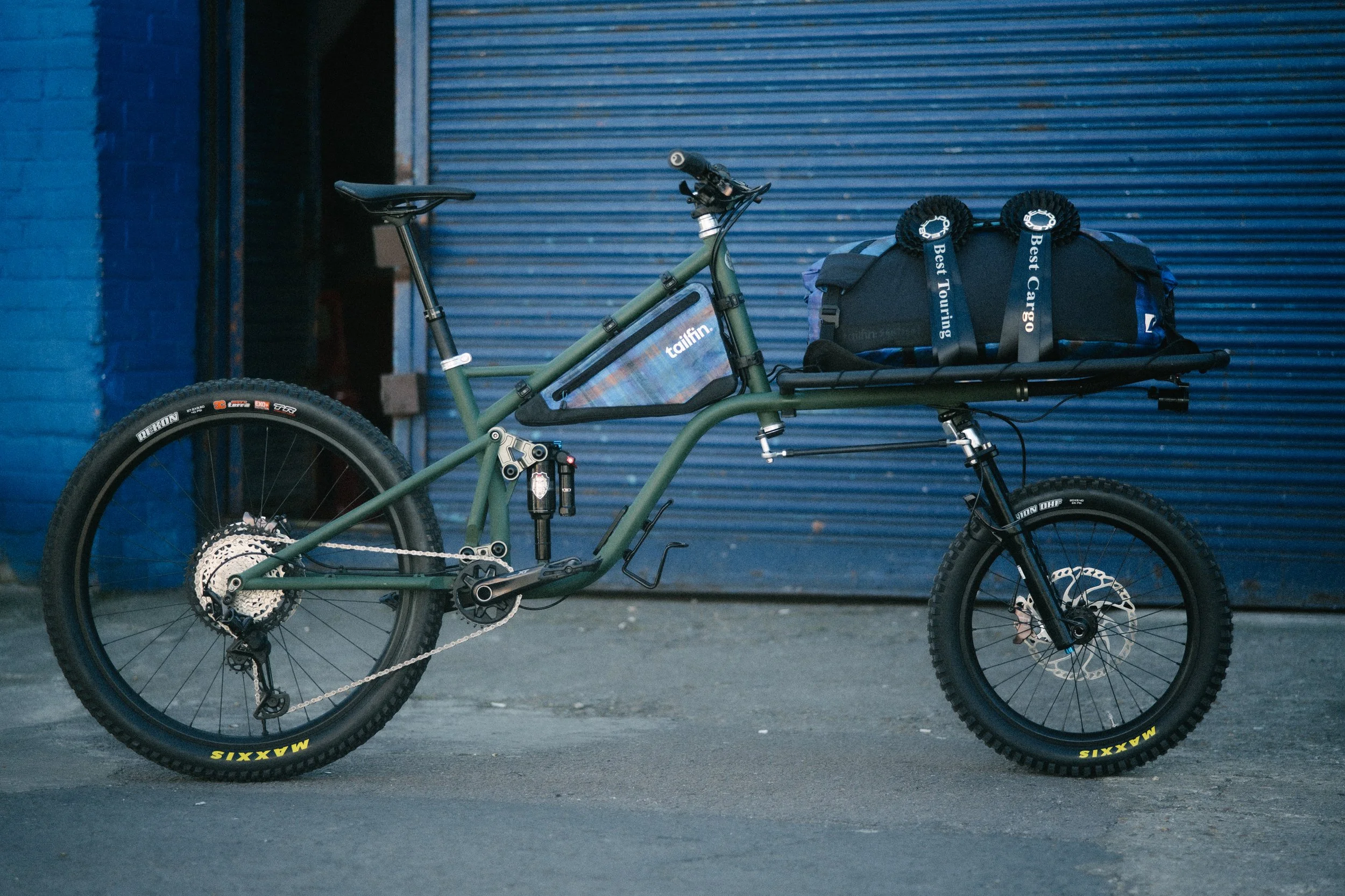 Sentient Works dull suspension cargo bespoked uk Shimano Deore pro tailfin maxxis