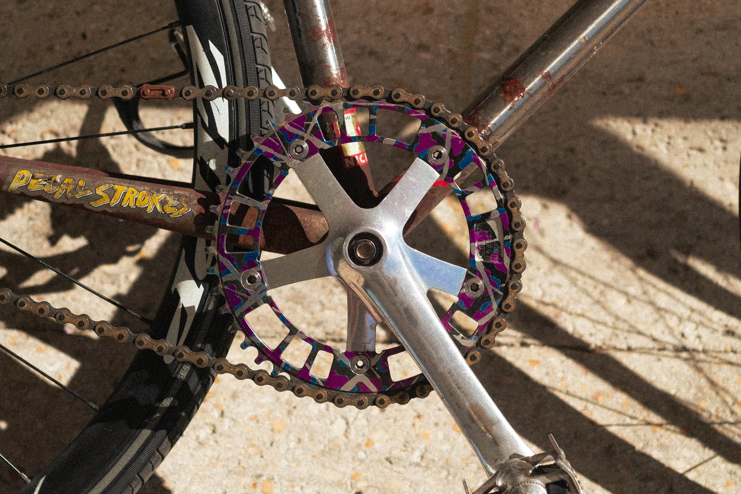 Slow Spin Society Custom anodizing chainring