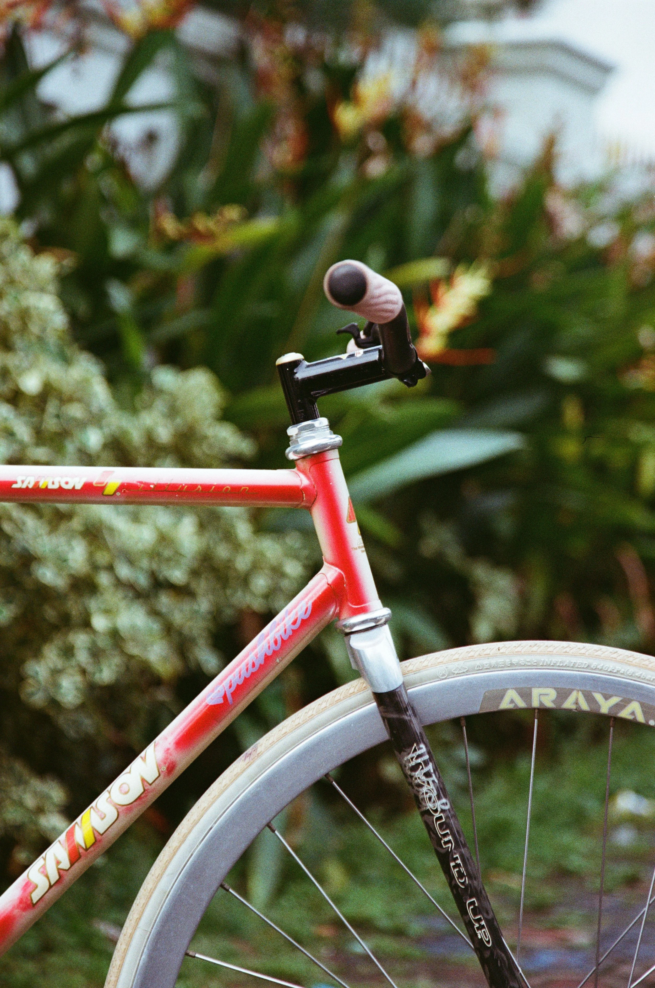 Samson Illusion Fixed gear track bike Sakura Fade NJS Japan Araya super aero campagnolo super pista record salsa stem phil wood