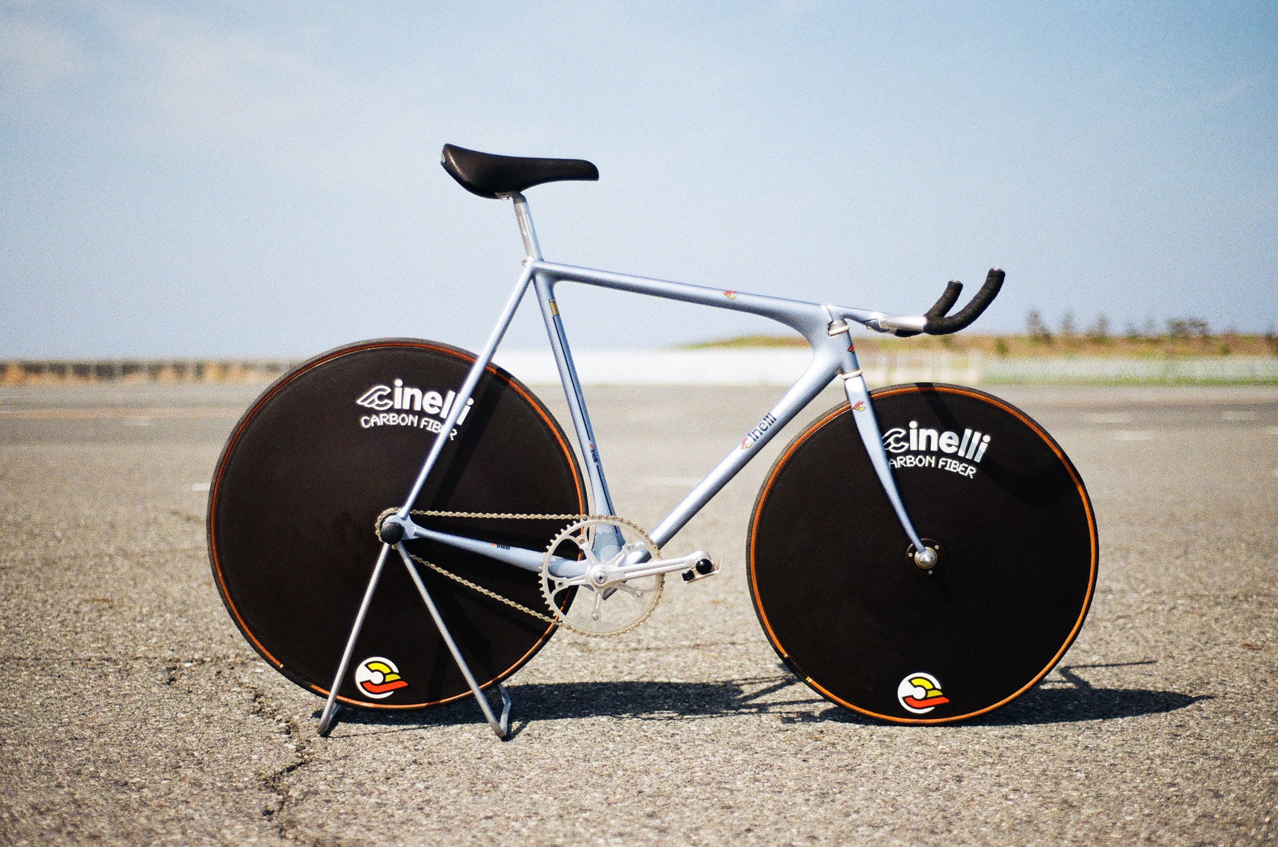 Cinelli Laser Nuova Evoluzione fixed gear track bike collection campagnolo japan show bike m71 pedals