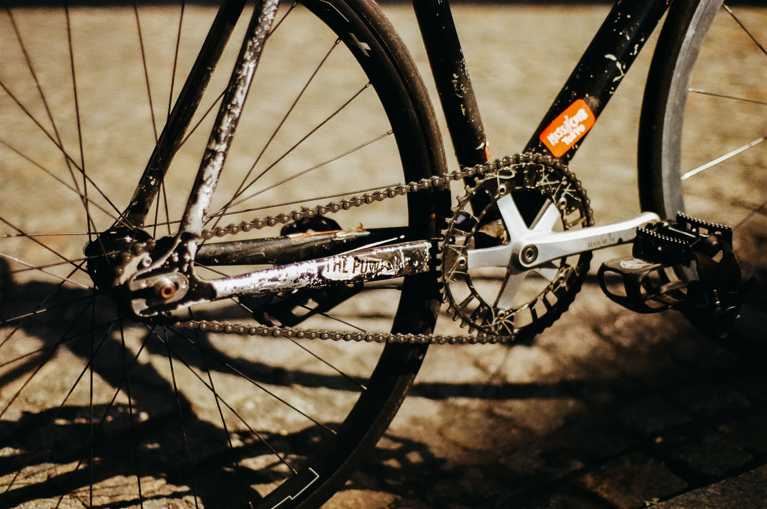 Custom painted mash parallax track bike fixed gear parakino Hed belgium chrisking track hub mavic cosmic thomson simworks sugino 75 daily rat bike trash bike