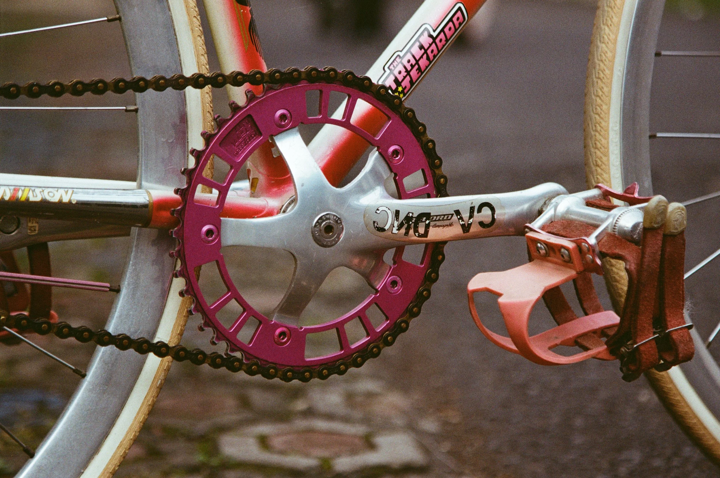 Samson Illusion Fixed gear track bike Sakura Fade NJS Japan Araya super aero campagnolo super pista record salsa stem phil wood