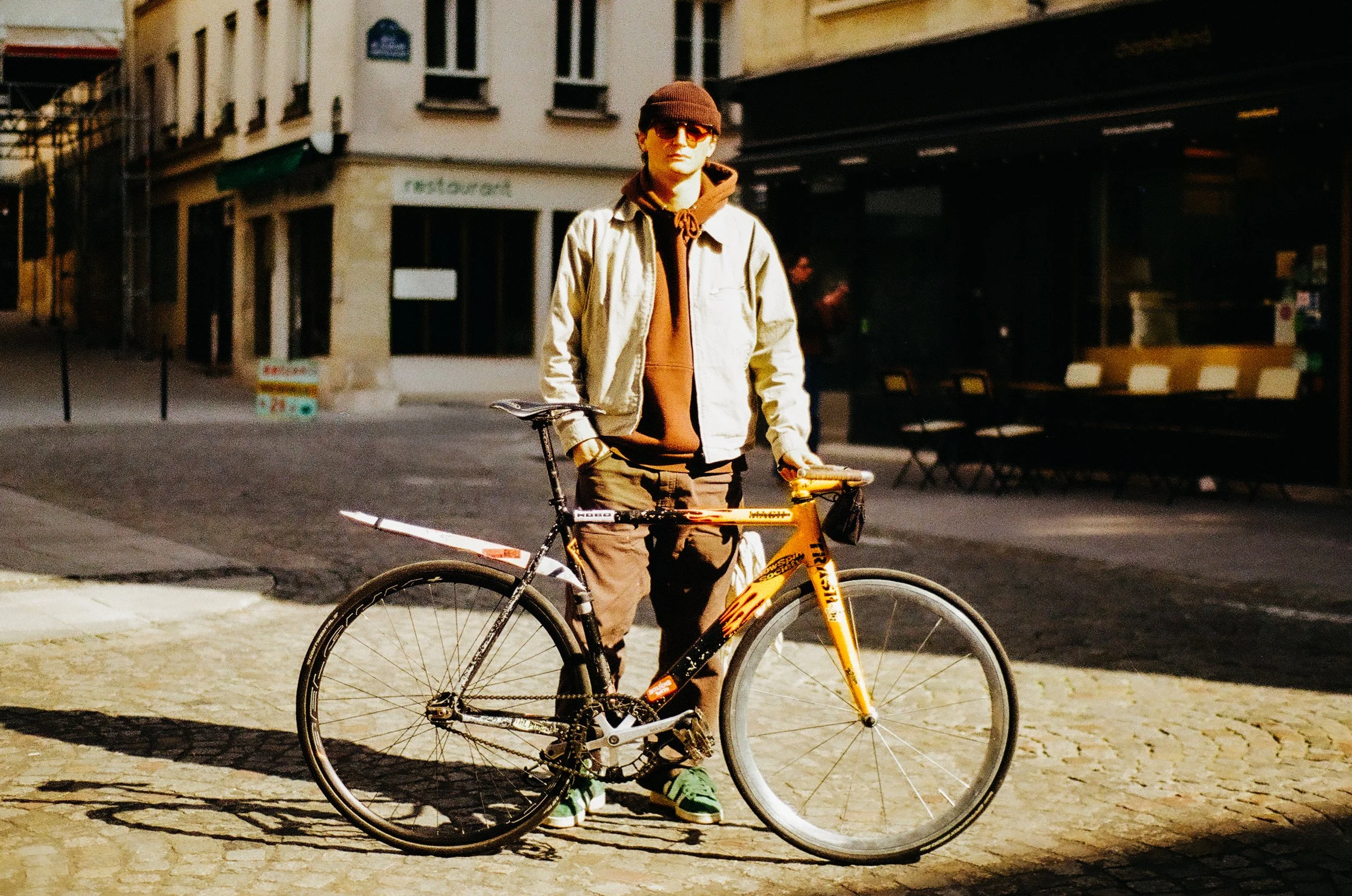 Custom painted mash parallax track bike fixed gear parakino Hed belgium chrisking track hub mavic cosmic thomson simworks sugino 75 daily rat bike trash bike