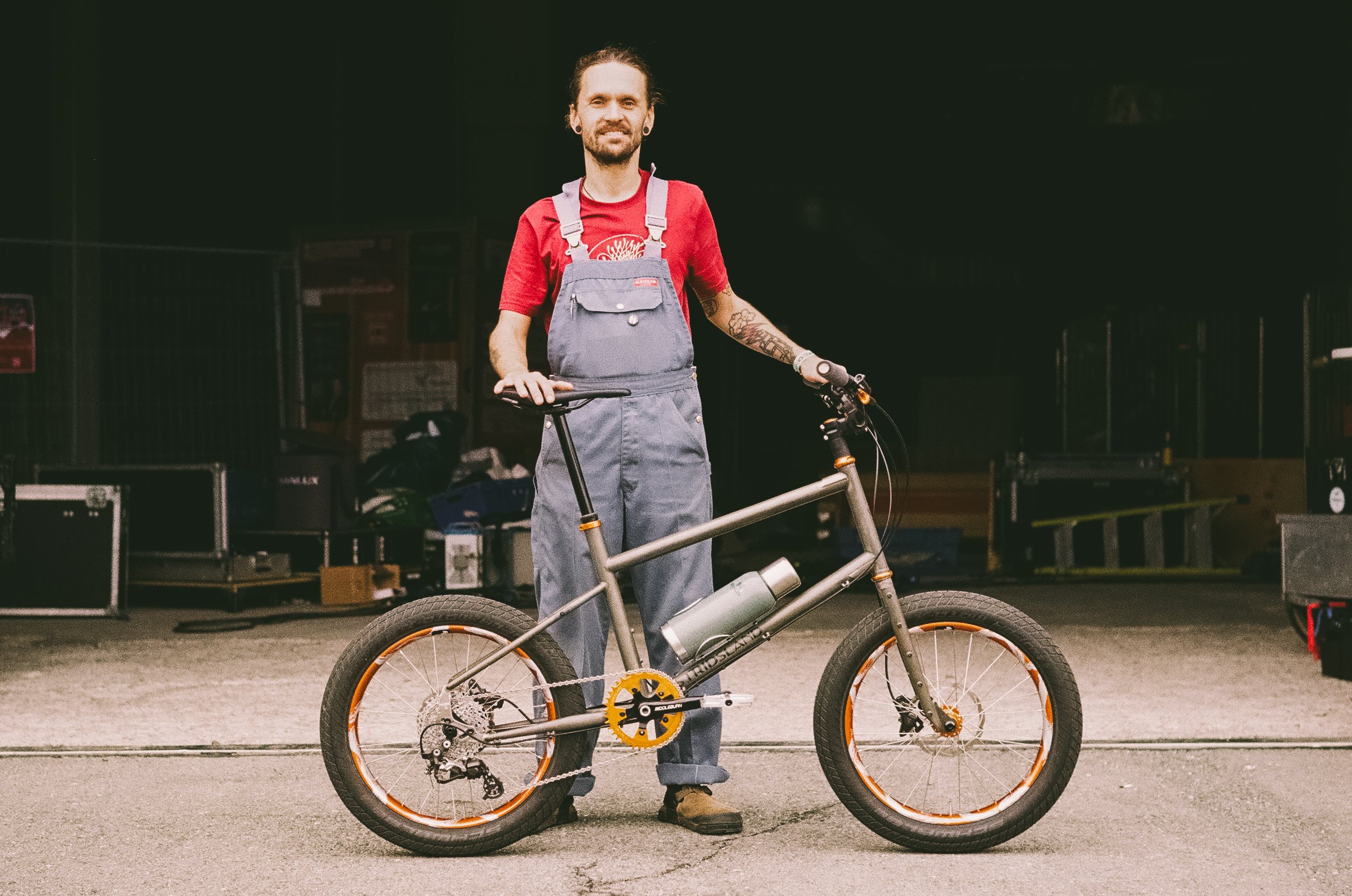 Stridsland Boom Boat Prototype bespoked Dresden Munro Wheels Velocity Dually middleburn crank minivelo