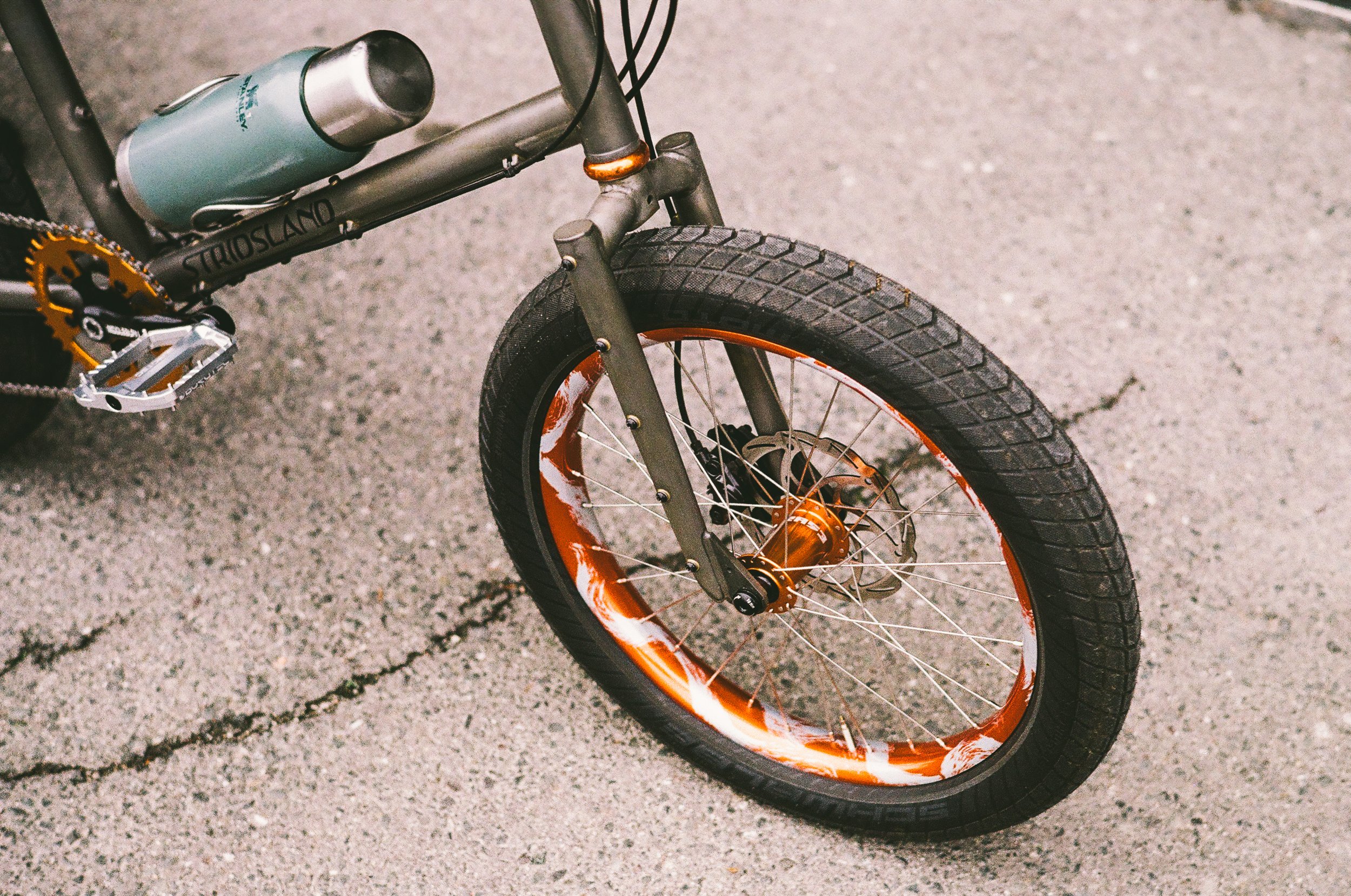 Stridsland Boom Boat Prototype bespoked Dresden Munro Wheels Velocity Dually middleburn crank minivelo