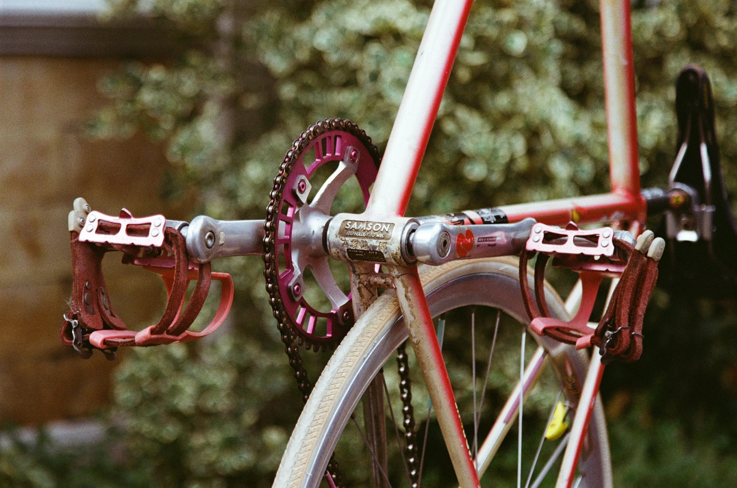 Samson Illusion Fixed gear track bike Sakura Fade NJS Japan Araya super aero campagnolo super pista record salsa stem phil wood
