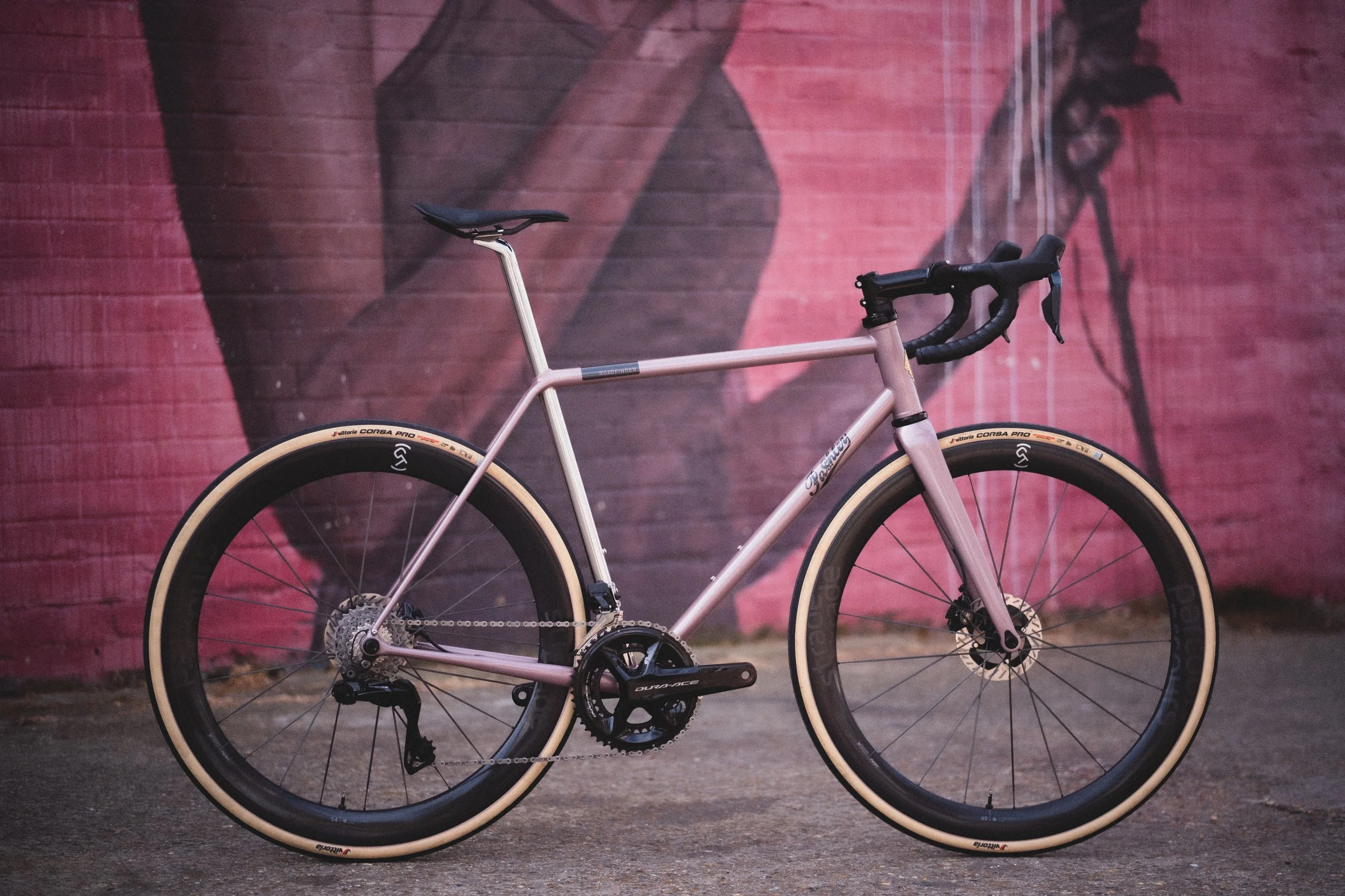 Pashley Cycles Roadfinder SL Bespoked UK Dura-Ace Di2 stainless Shimano Pro Cane Creek HCR Parcours Strada GT Vittoria Corsa pro tires handmade road bike
