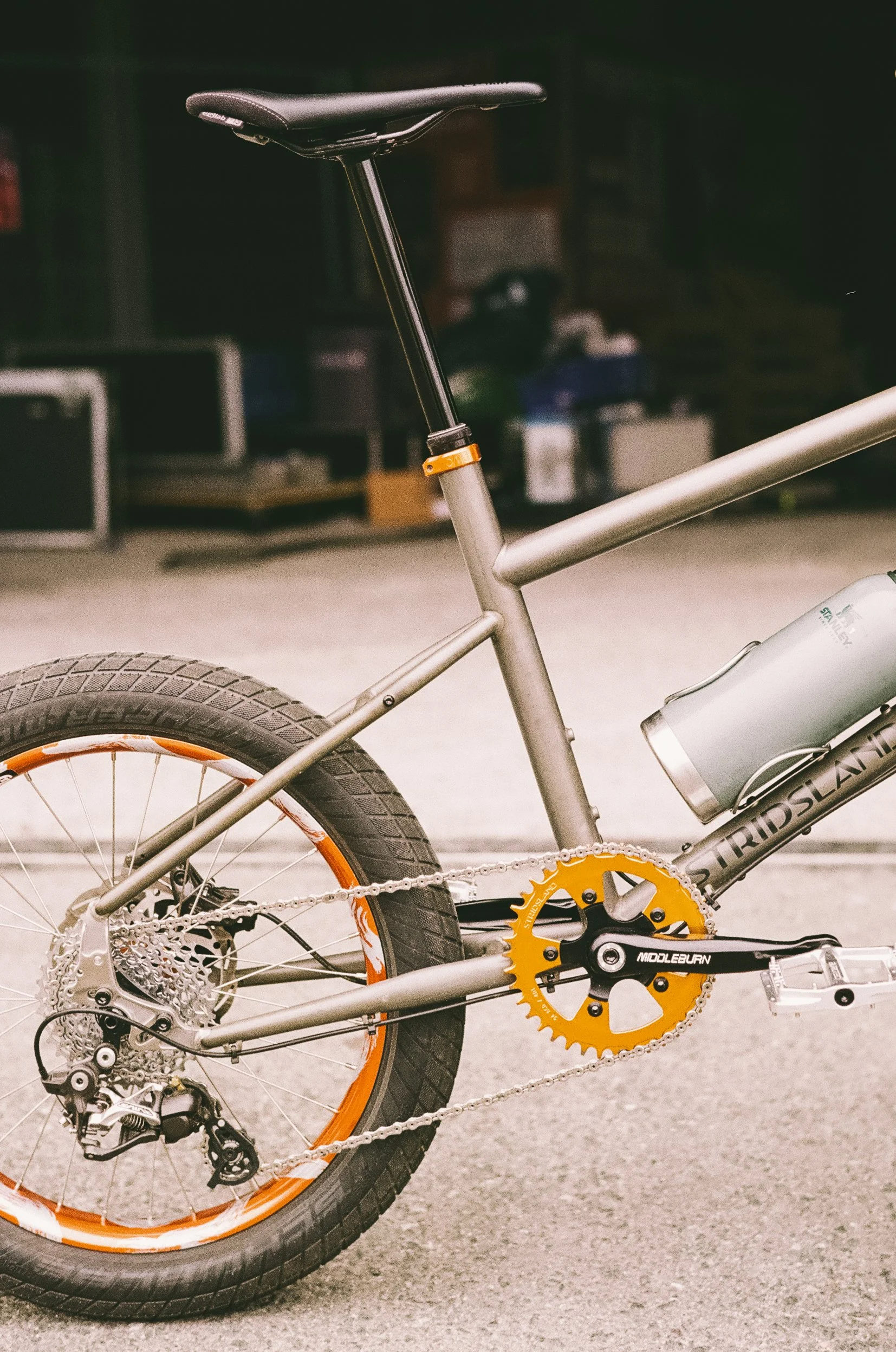 Stridsland Boom Boat Prototype bespoked Dresden Munro Wheels Velocity Dually middleburn crank minivelo