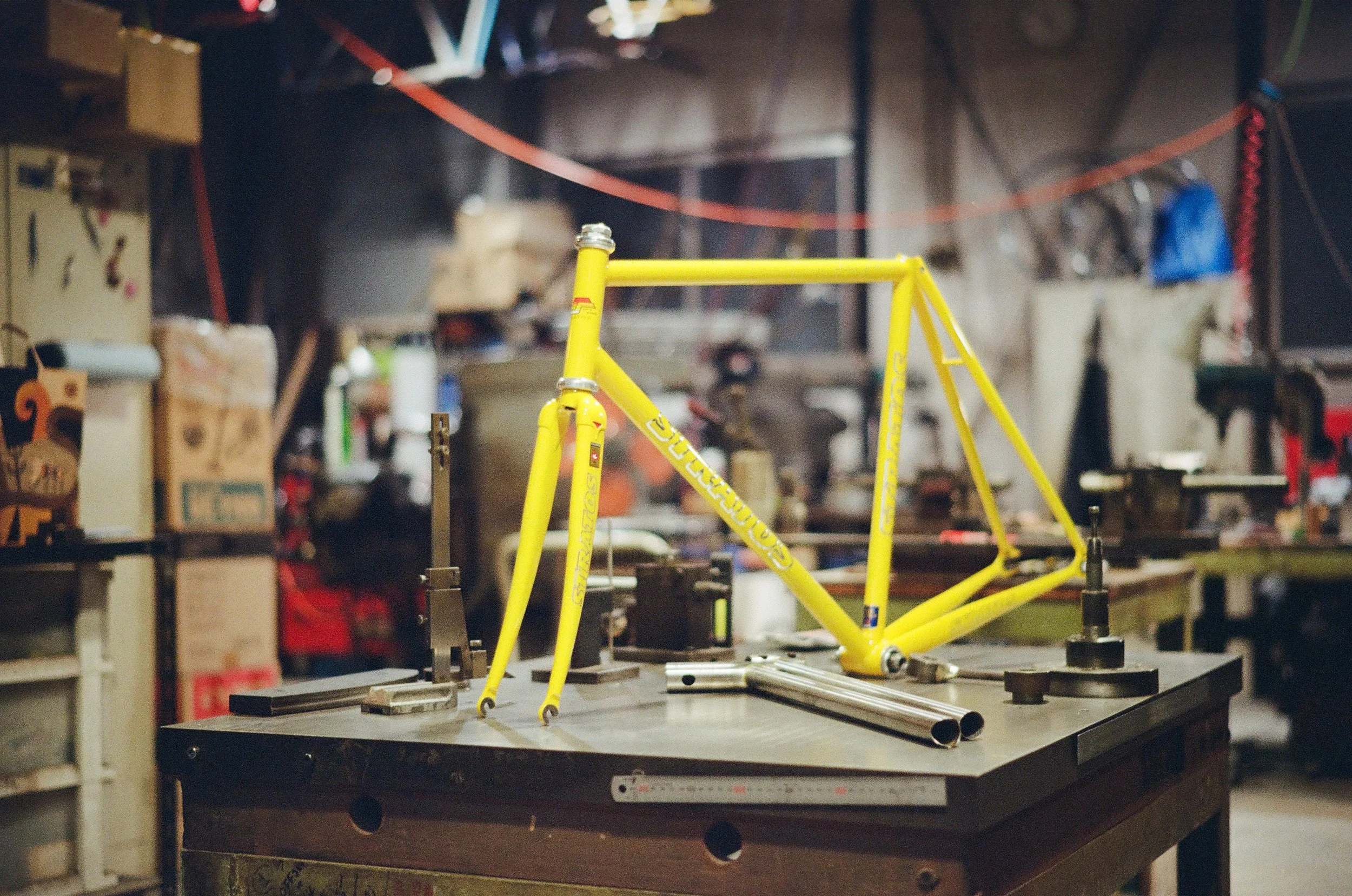 NJS Sratos fixed gear track bike japan BSBC 25las kalavinka framebuilding handmade