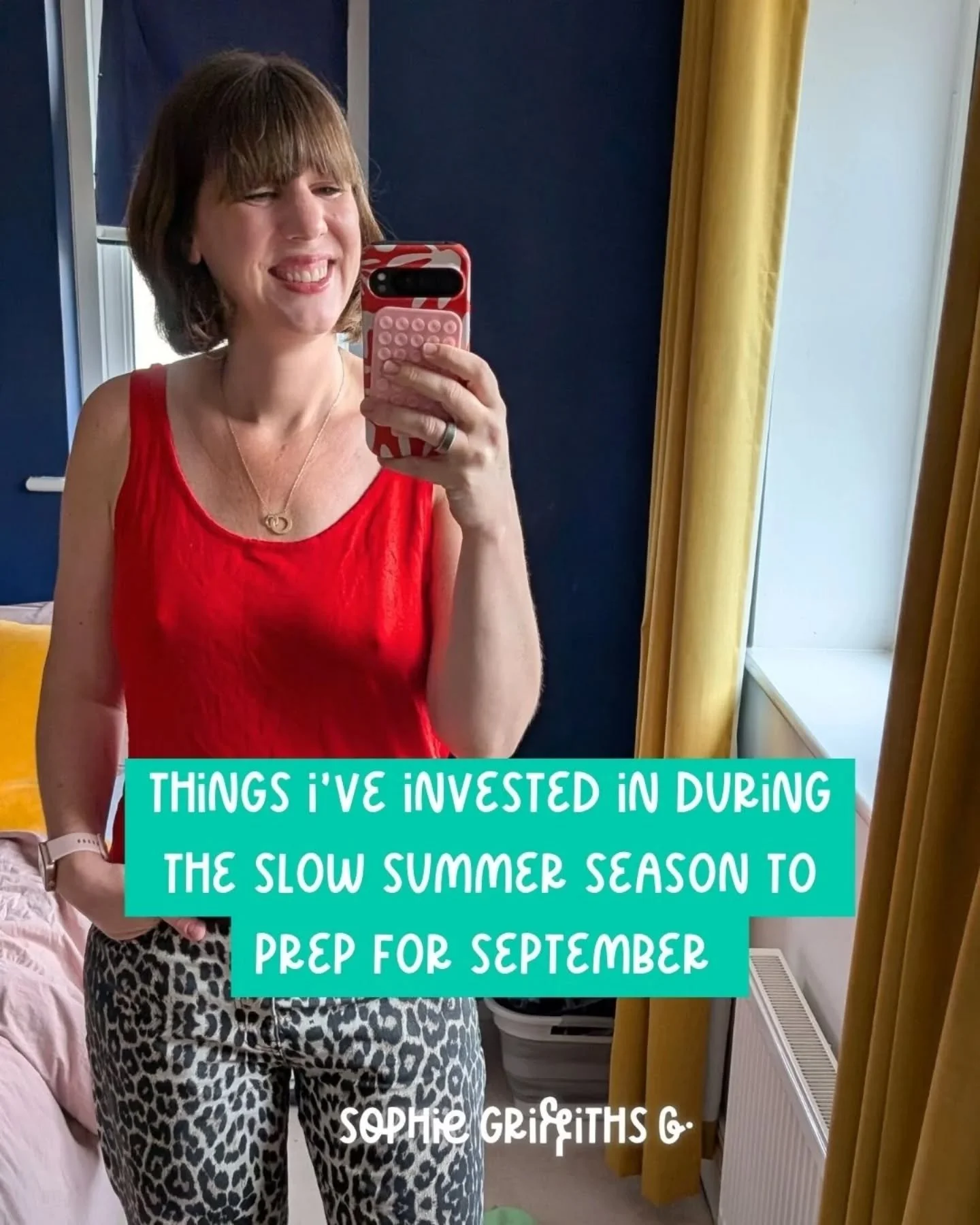 I LOVE September. It's cosy, busy, back to school energy is 100% my vibe. Altho I actually don't invest much IN September, I spend all my money in Aug 🤑

I've been using August to prep the back end of my business to make sure I feel like I can make 