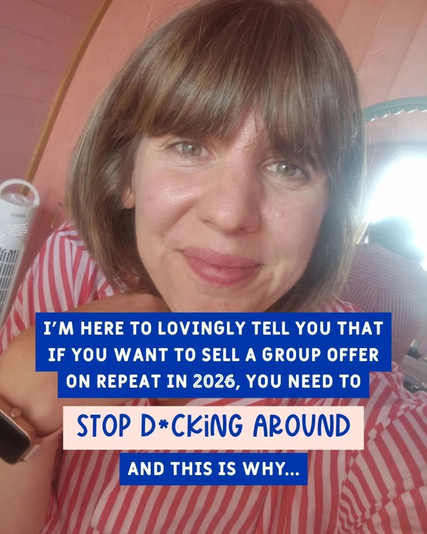 Sometimes you need someone to point out the obvious...

You need to stop d*cking around and finally build the funnel, the system, the predictability you keep saying you want. 

This is your loving shove.

Even in half term.
Even coming up to Christma