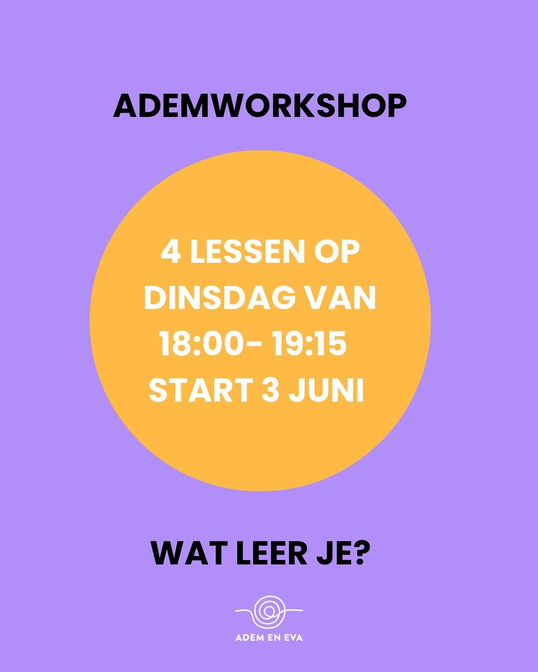 Wat is een functionele, gezonde en optimale ademhaling? Dat leer je in deze workshop. 
Je krijgt van mij theorie en uitleg. We gaan oefenen. Jij gaat zelf thuis oefenen. Je leert meer. Je stelt vragen. Ik leg uit. We gaan weer oefenen. Elke week huis