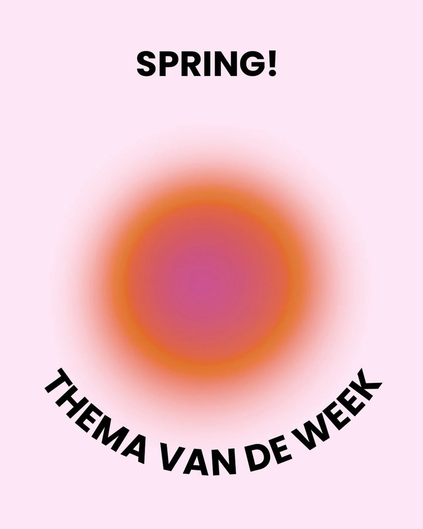 &lsquo;Spring&rsquo; in het engels als in: de lente is hier en negeren we dat of ben je je bewust van licht en kleur en geur en uitbundigheid. En ook &lsquo;spring&rsquo; in het Nederlands want in de les gaan we springen. Wat tot nog toe niet heel en