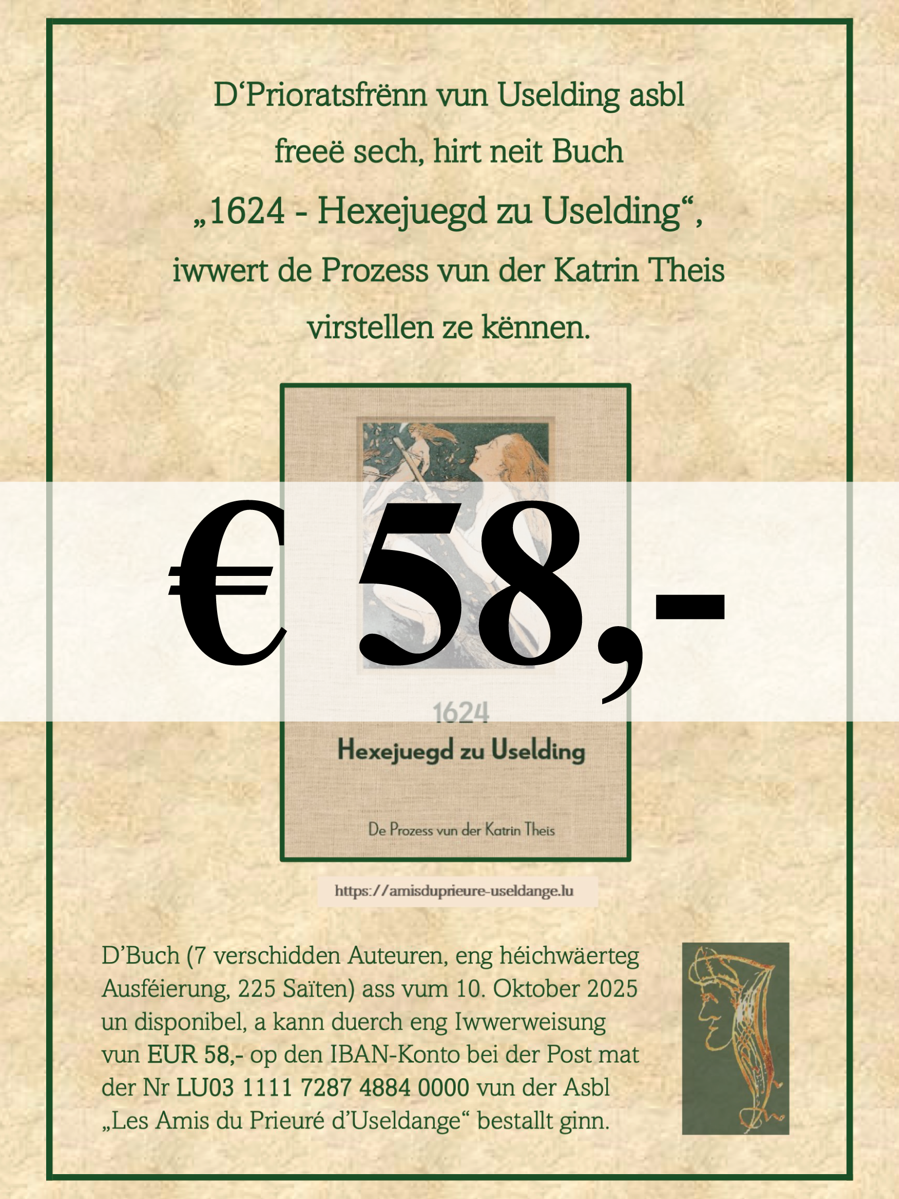 Cover vum Buch 1624-Hexejuegd zu Uselding