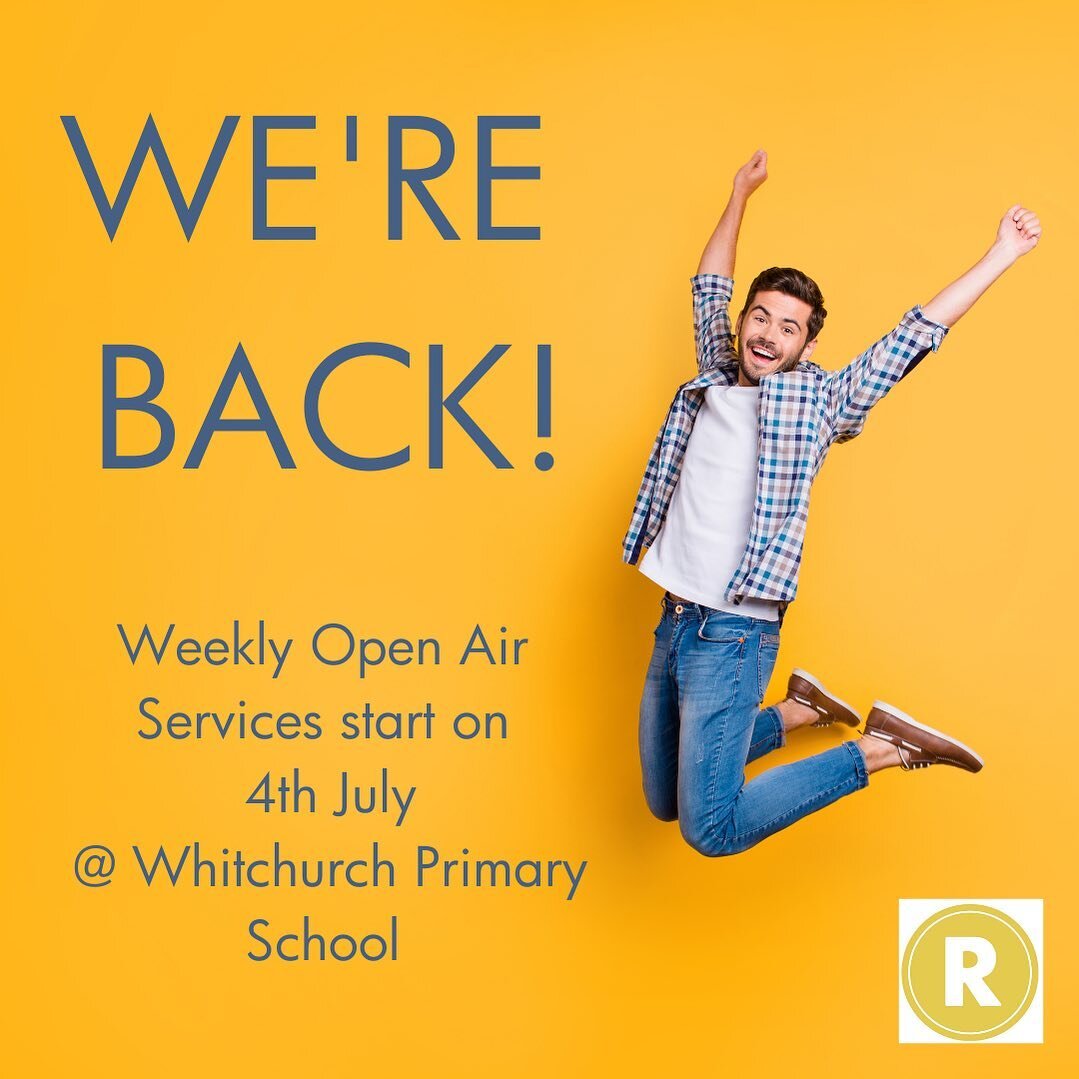 We are really excited that this Sunday is our next open air service at Whitchurch Primary School - and the great news is that from now on we will be there every week! 🤩

Plus this Sunday will be extra special as we will be having some Dedications! ❤