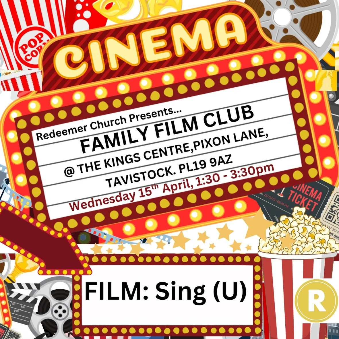 Join us on Wednesday 15th April for our next Family Film Club! This time we&rsquo;ll be watching SING 🎤 

All are welcome to come along to The Kings Centre, Pixon Lane for an afternoon of family fun - doors open at 1:15, suggested donation of &pound
