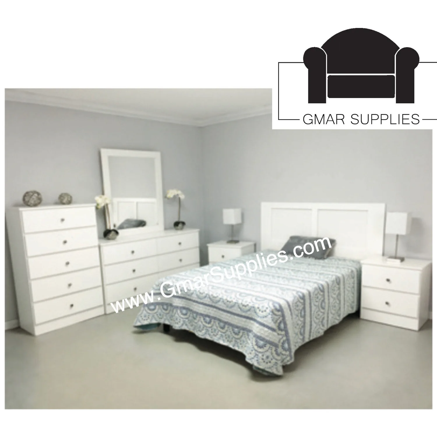 Monte Carlo 6pc Bedroom Set avail in twin, full, queen and king